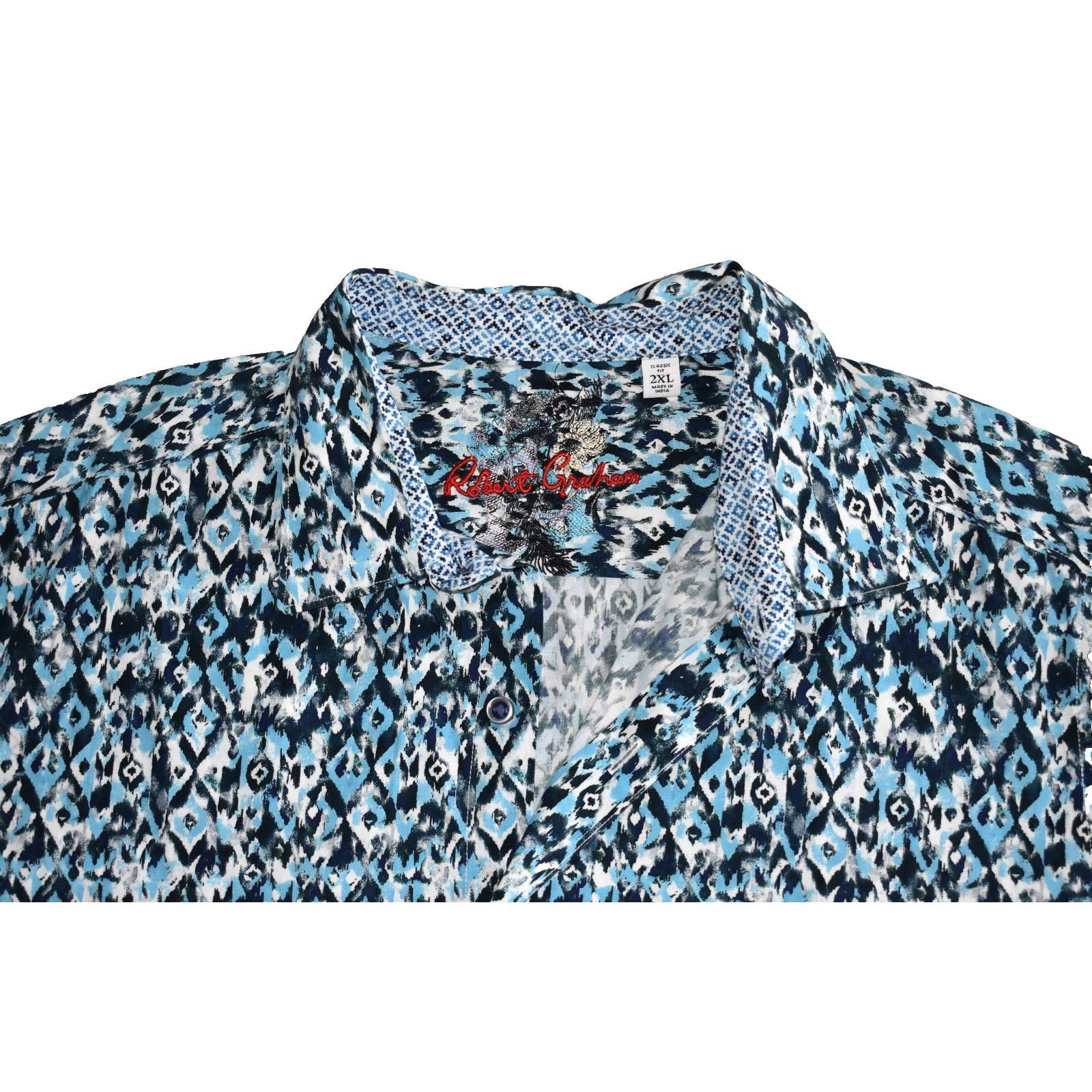 Robert Graham NEW ROBERT GRAHAM Abstract Pattern Short Sleeve Shirt Sz 2XL Size US XXL / EU 58 / 5 - 3 Thumbnail