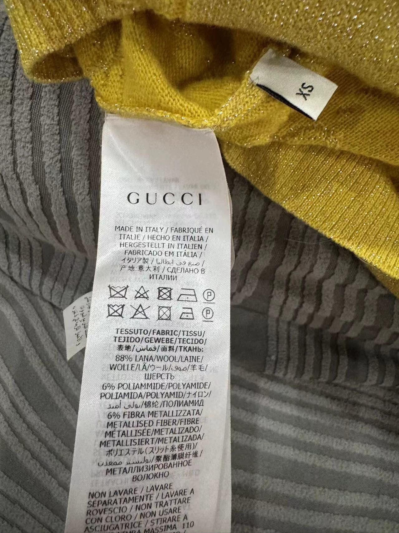 Gucci Gucci GG Monogram Wool Knit Short Sleeve 99%New Size XS / US 0-2 / IT 36-38 - 3 Thumbnail