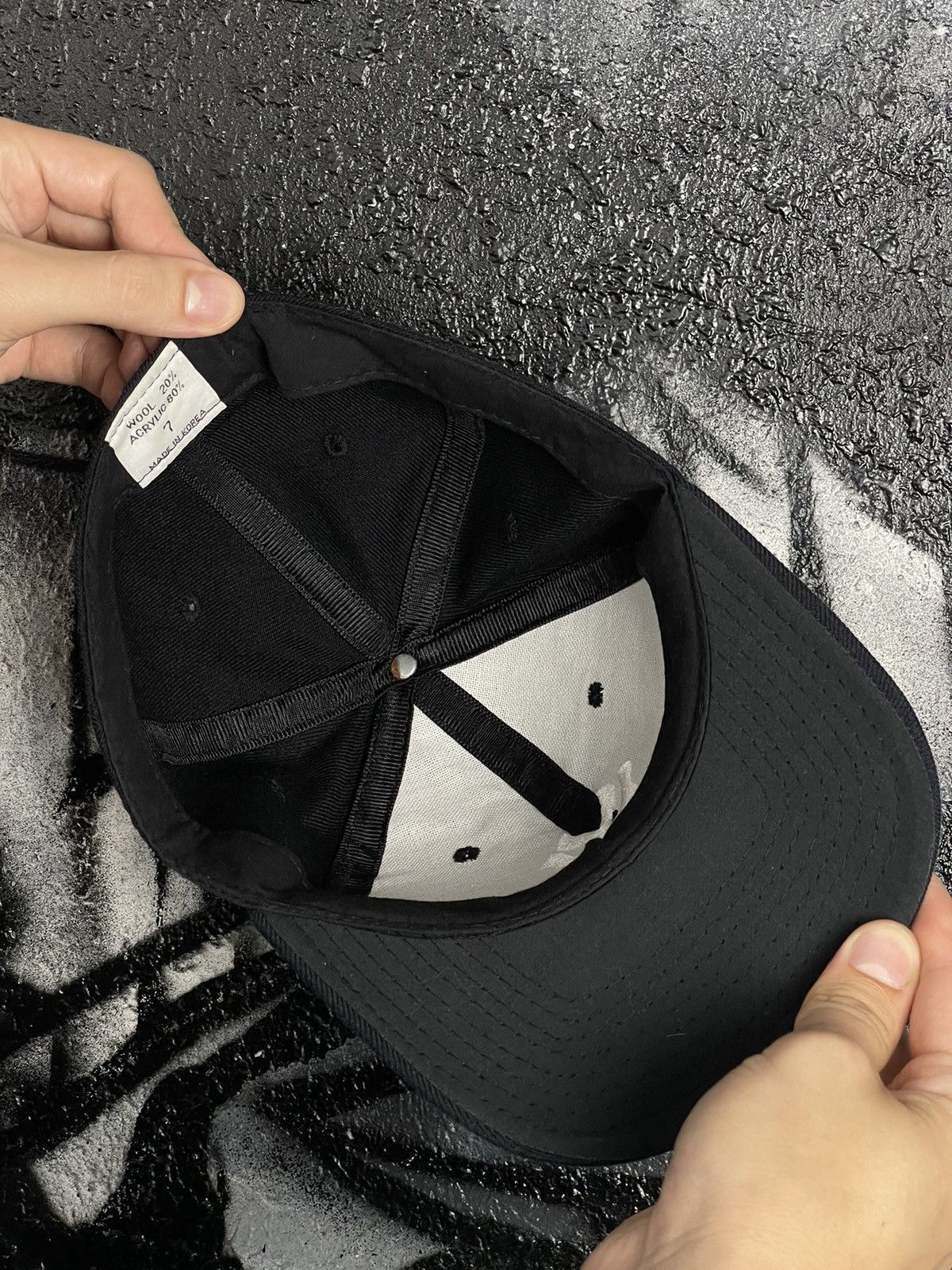 New York Yankees × Vintage New York Yankees Wool Cap Made in Korea Vintage Size ONE SIZE - 6 Thumbnail