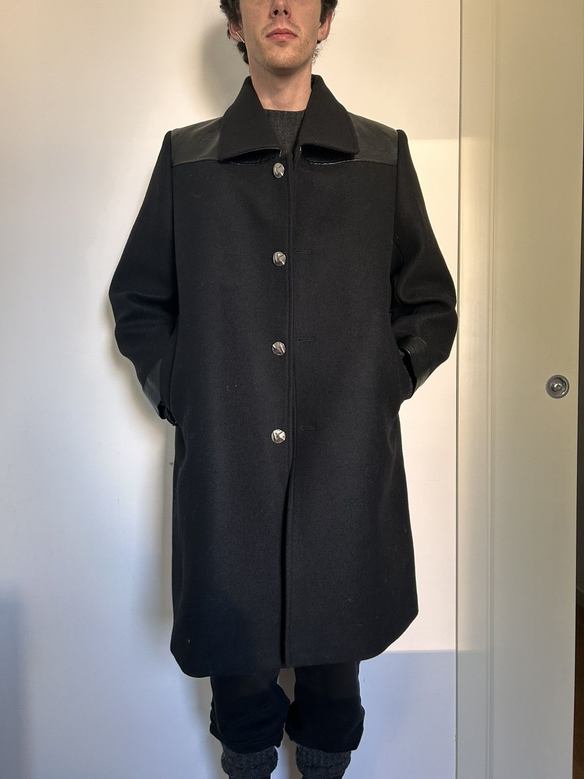 Maison Margiela Maison Margiela FW21/22 John Galliano black wool coat Size US M / EU 48-50 / 2 - 6 Thumbnail