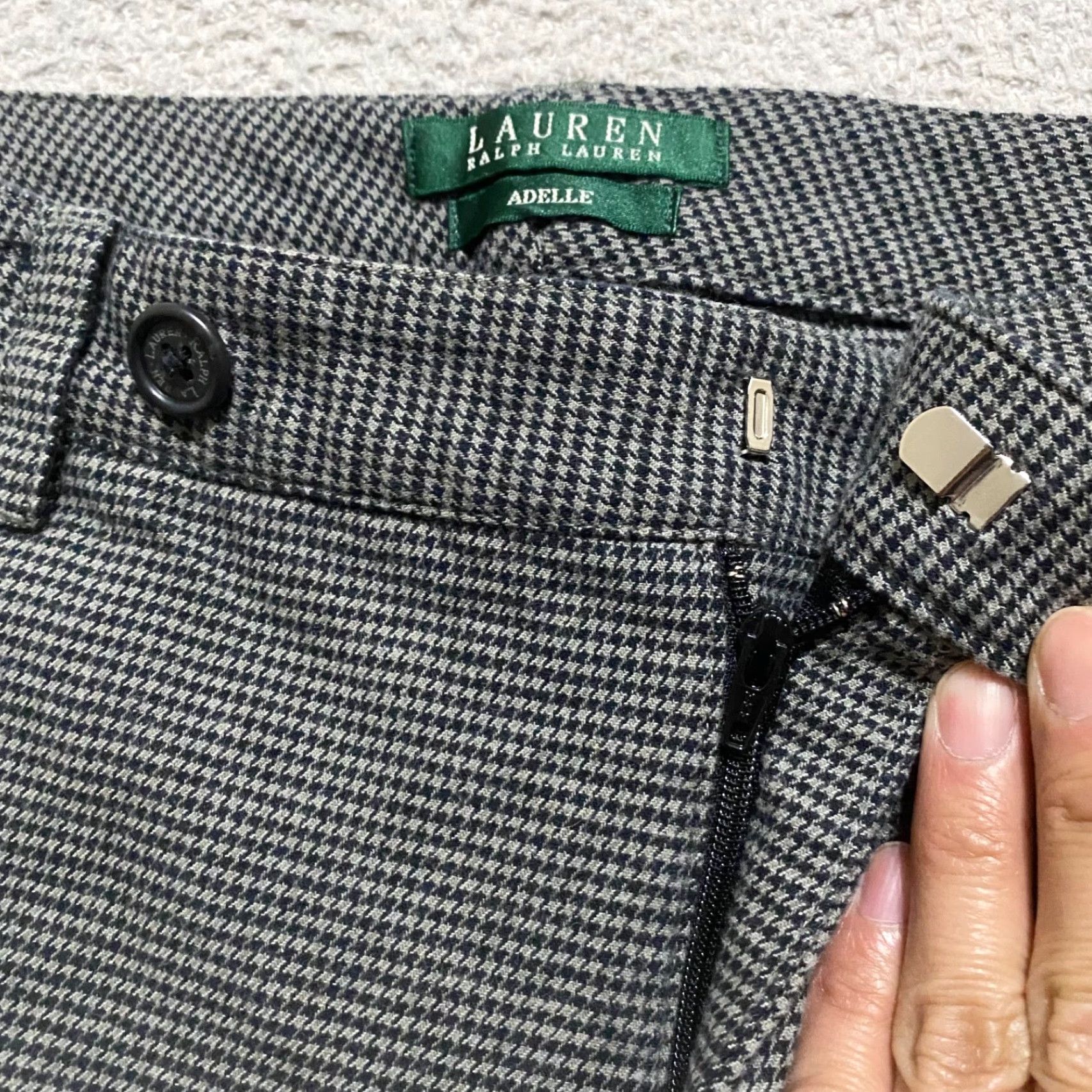Ralph Lauren Lauren Ralph Lauren Womens Dress Pants Adelle Gray Plaid Check Twill Flared 10 Office Shirt Womens 90s Preppy Style Mens? Wait. Size 32" / US 10 / IT 46 - 7 Thumbnail