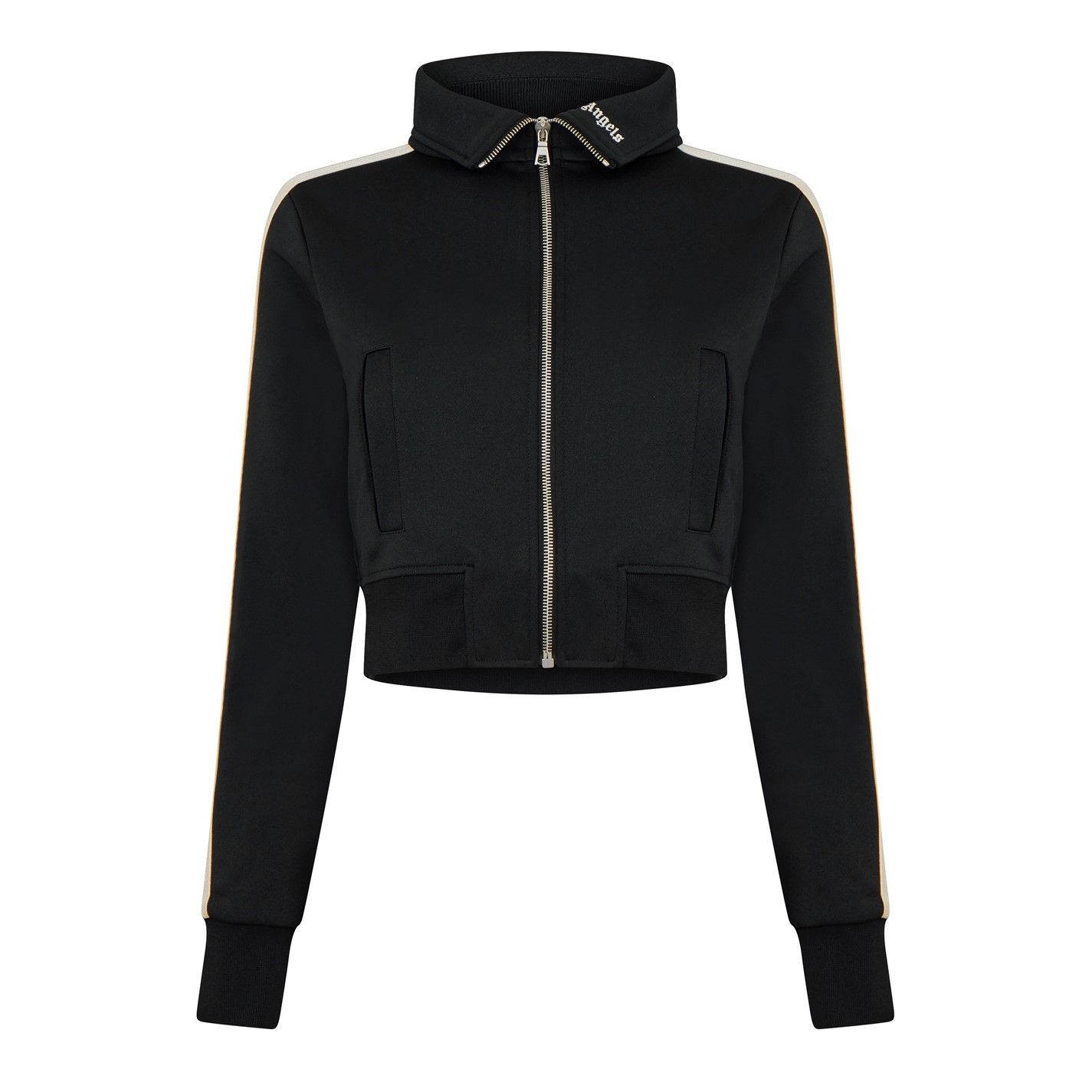 Palm Angels o1g2r1mq0325 High Neck Track Jacket in Black & White Size M / US 6-8 / IT 42-44 - 1 Thumbnail