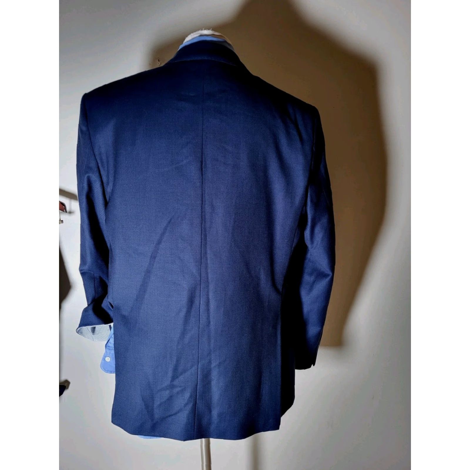 Brooks Brothers Brooks Brothers Regent Blue Black Check Birdseye Suit 46L Jacket Blazer Pant W40 2 Piece Men Size 46R - 6 Thumbnail