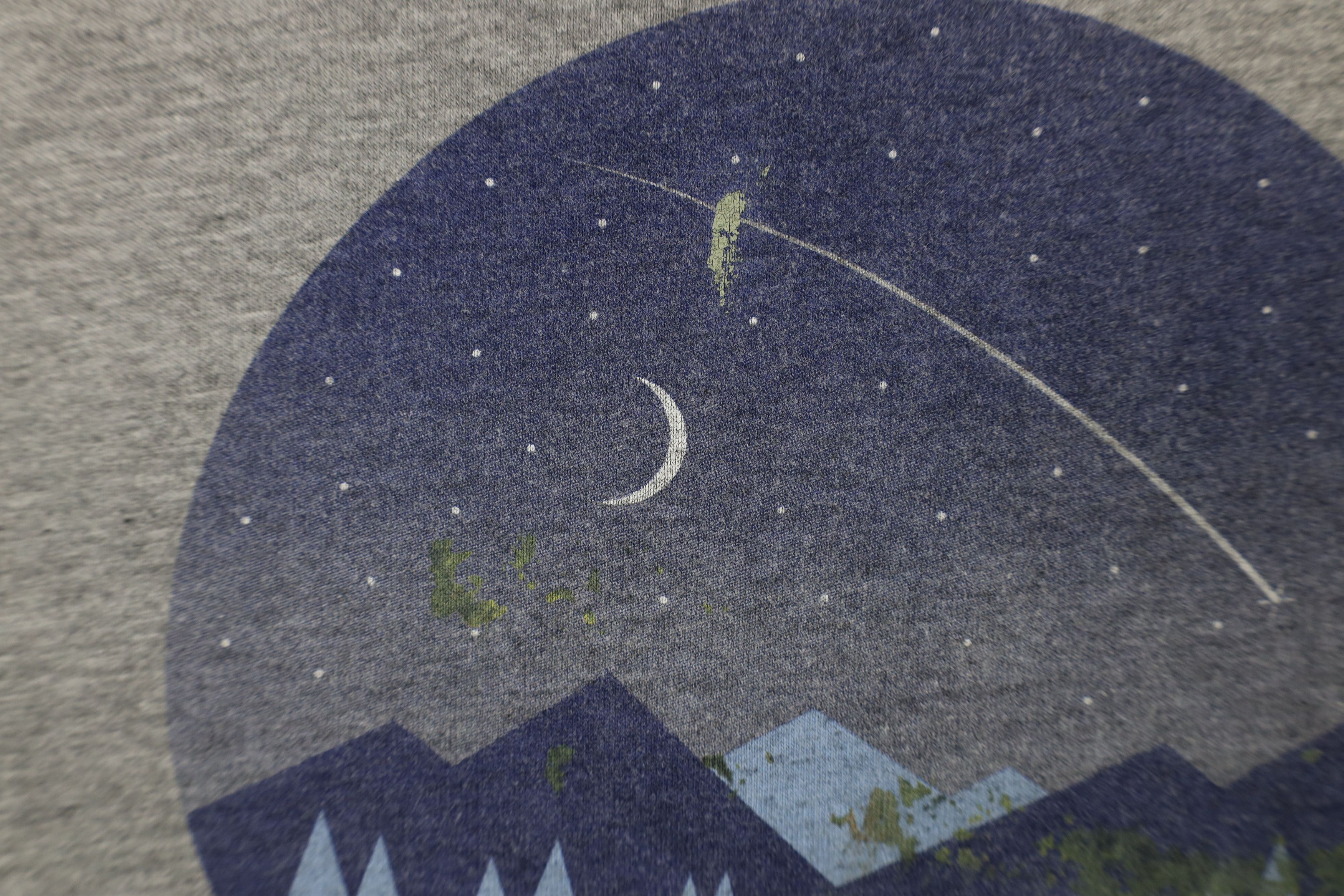Life is Good × Vintage Life Is Good Spell Out Night Mountains Moon Crusher T-Shirt Size XL / US 12-14 / IT 48-50 - 5 Thumbnail
