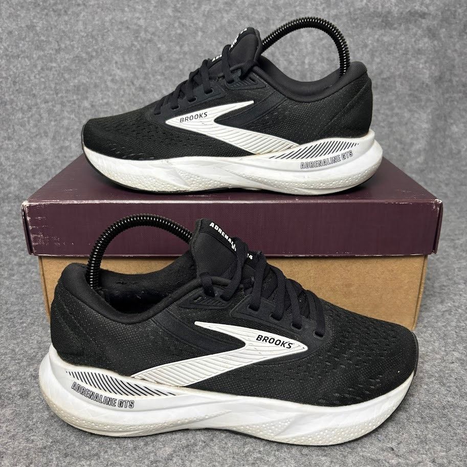 Brooks Brooks Adrenaline GTS 24 Black Road Running Shoes Women 8 US Size US 8 / IT 38 - 2 Thumbnail