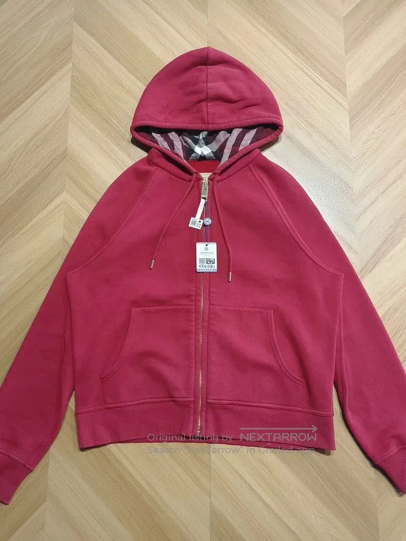 Burberry Burberry Red Hooded Zip Jacket. Size US L / EU 52-54 / 3 - 1 Thumbnail