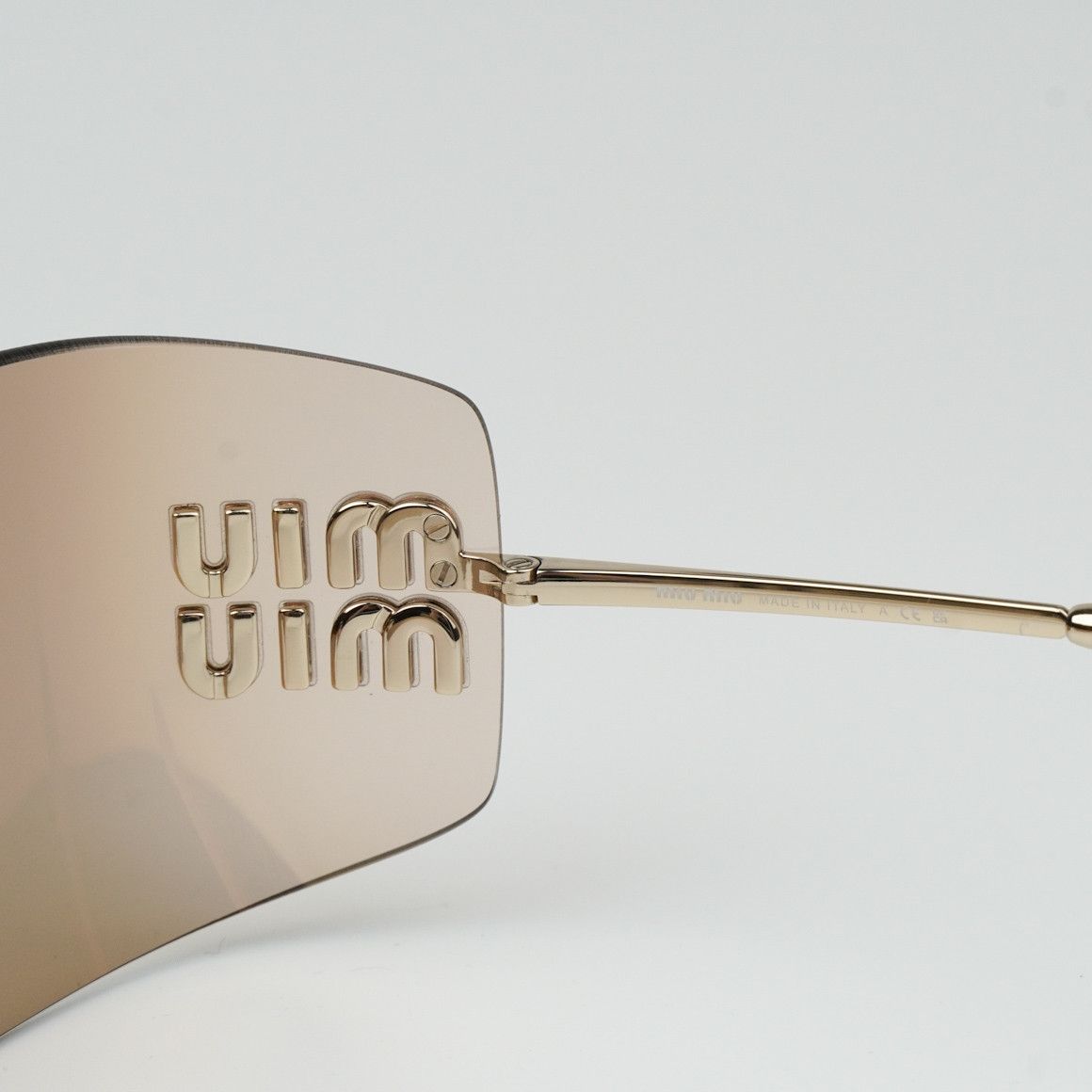 Miu Miu NEW Miu Miu MU54YS ZVN20F RUNWAY Rimless Women Sunglasses Size ONE SIZE - 6 Thumbnail