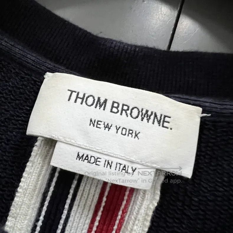 Thom Browne Thom Browne Navy Back Striped Hoodie Size US M / EU 48-50 / 2 - 3 Thumbnail