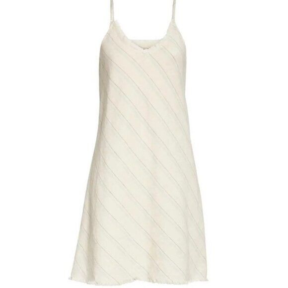ATM Anthony Thomas Melillo ATM Anthony Thomas Melillo Dress S Mini Linen Cotton Striped Size S / US 4 / IT 40 - 4 Thumbnail