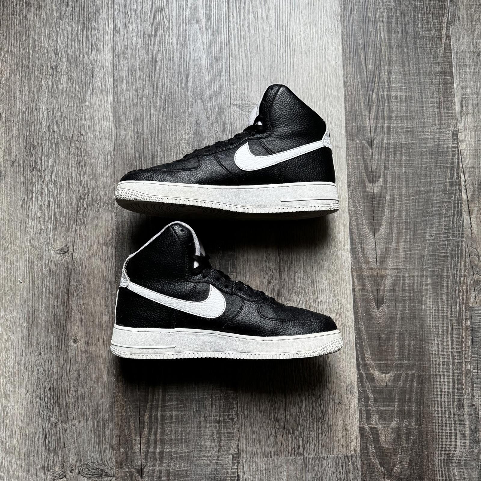 Nike NIKE • Air Force 1 High '07 "Black/White" (12M) Size US 12 / EU 45 - 3 Thumbnail