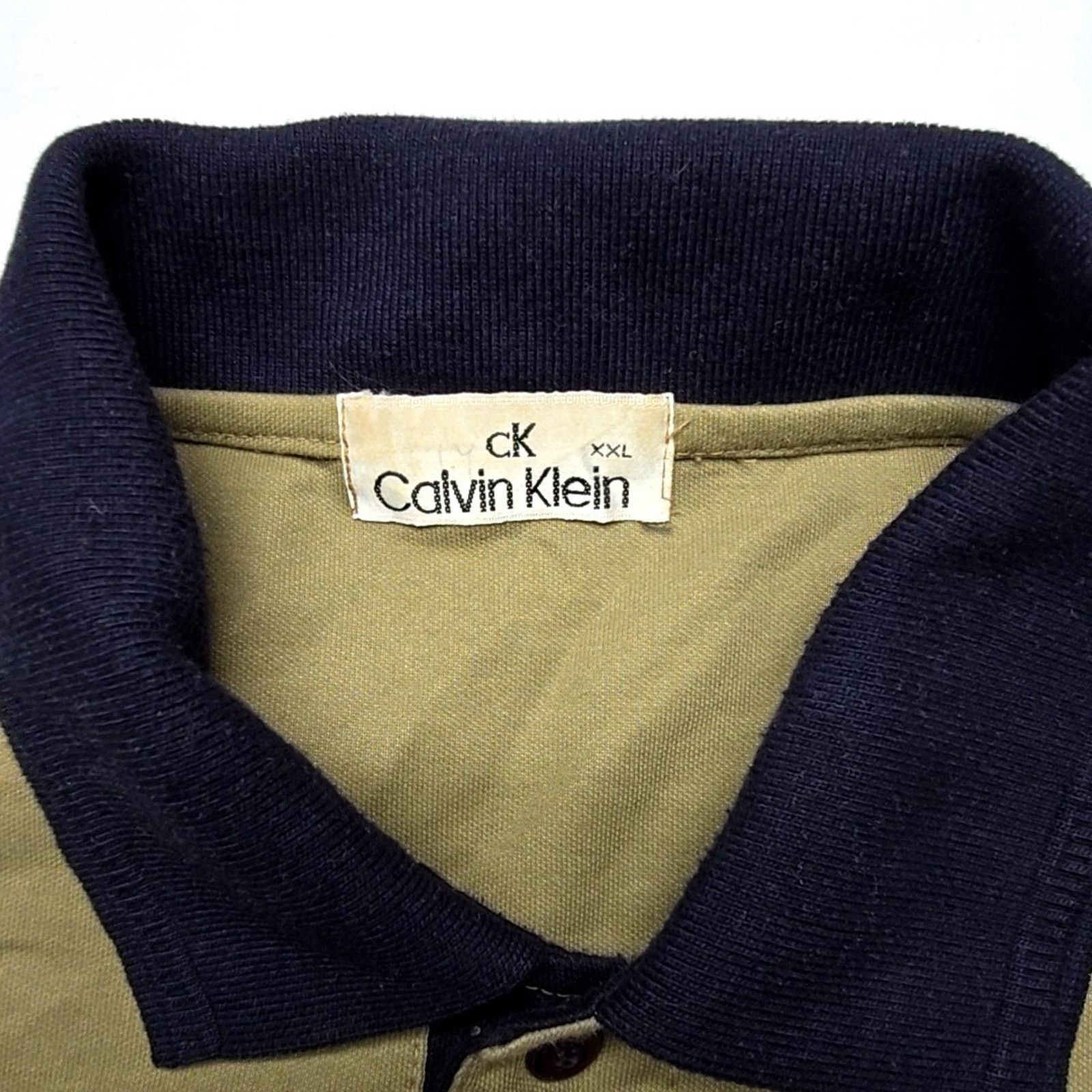 Calvin Klein Vintage Calvin Klein Polo Mens XXL 90s Classic Brown Shirt Size US XXL / EU 58 / 5 - 5 Thumbnail