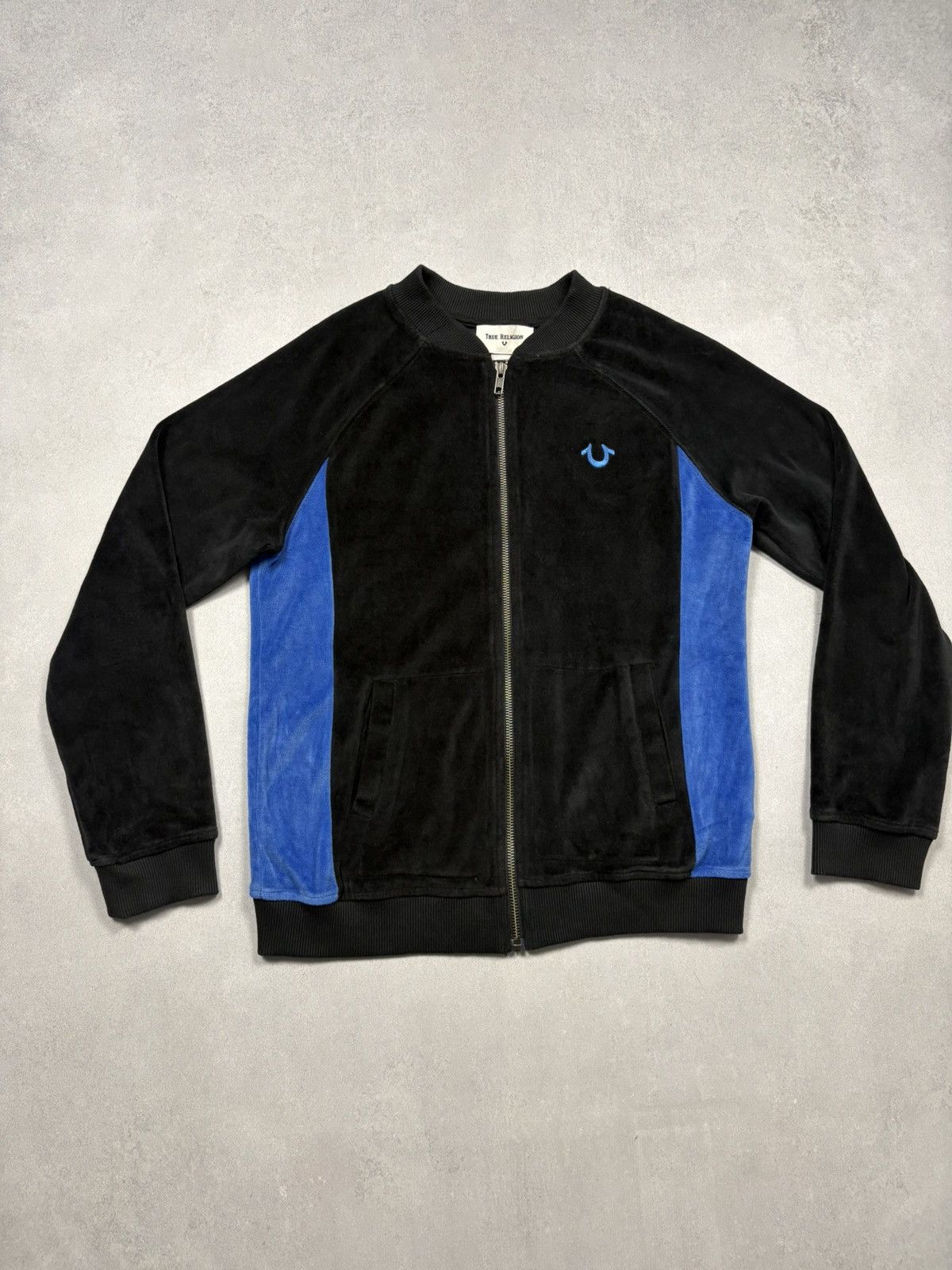 True Religion True Religion Velour Track Jacket Full Zip Japanese M Y2K Size M / US 6-8 / IT 42-44 - 2 Thumbnail