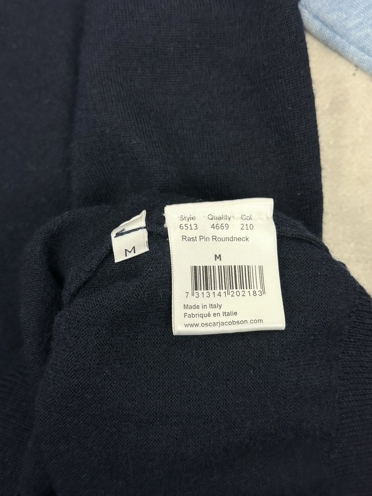 Oscar Jacobson × Vintage Oscar Jacobson Knit Wool Rast Pin Roundneck Sweater Size US M / EU 48-50 / 2 - 9 Thumbnail