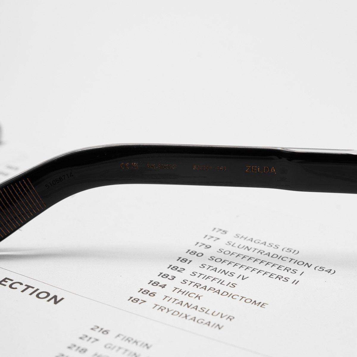 Chrome Hearts CHROME HEARTS ZELDA BLACK - 18K GOLD PLATED SUNGLASSES Size ONE SIZE - 5 Thumbnail