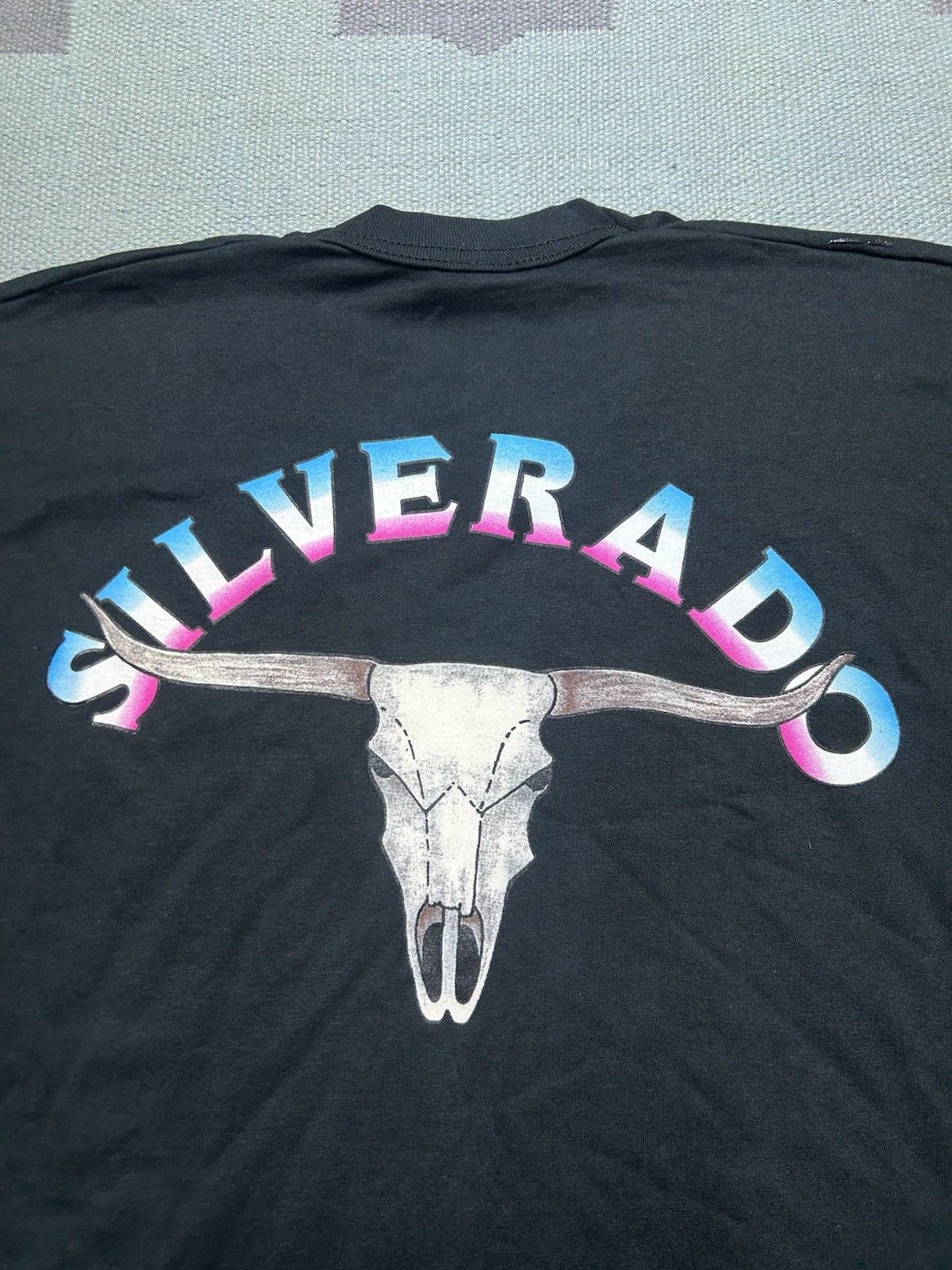 Vintage Vintage t shirt Chevy Silverado truck car cow skull NOS XL Size US XL / EU 56 / 4 - 2 Thumbnail