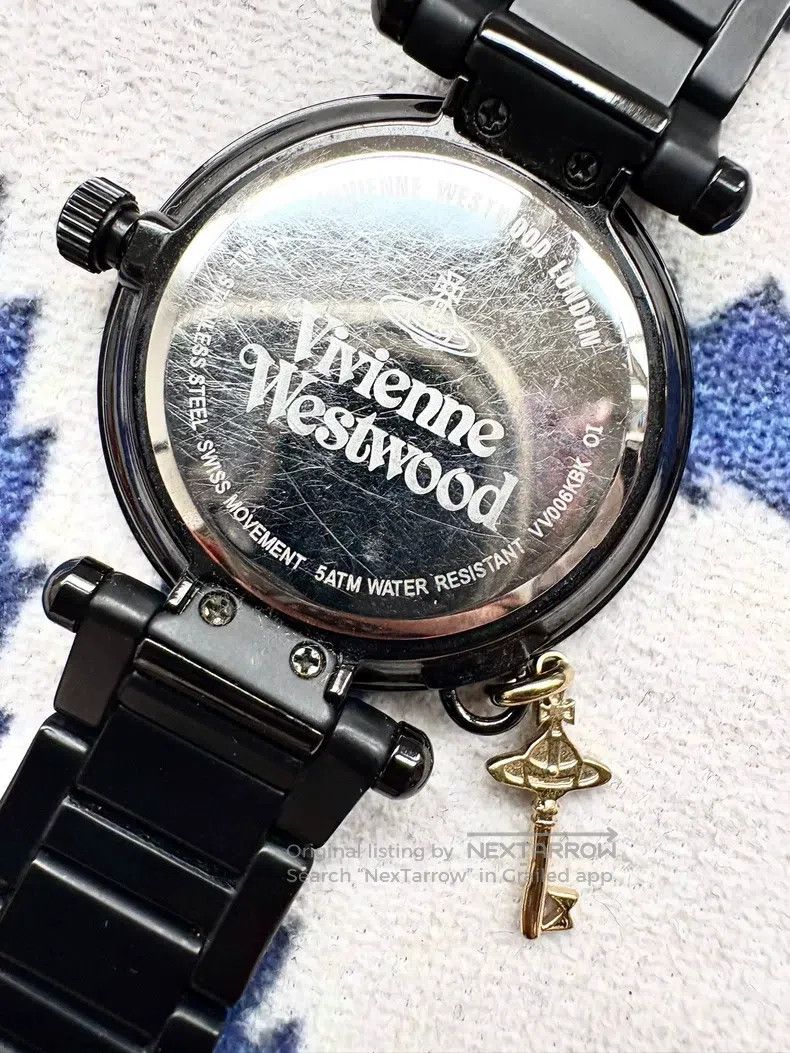 Vivienne Westwood Vivienne Westwood Saturn Black Matte Ceramic Key Pendant W Size ONE SIZE - 5 Thumbnail