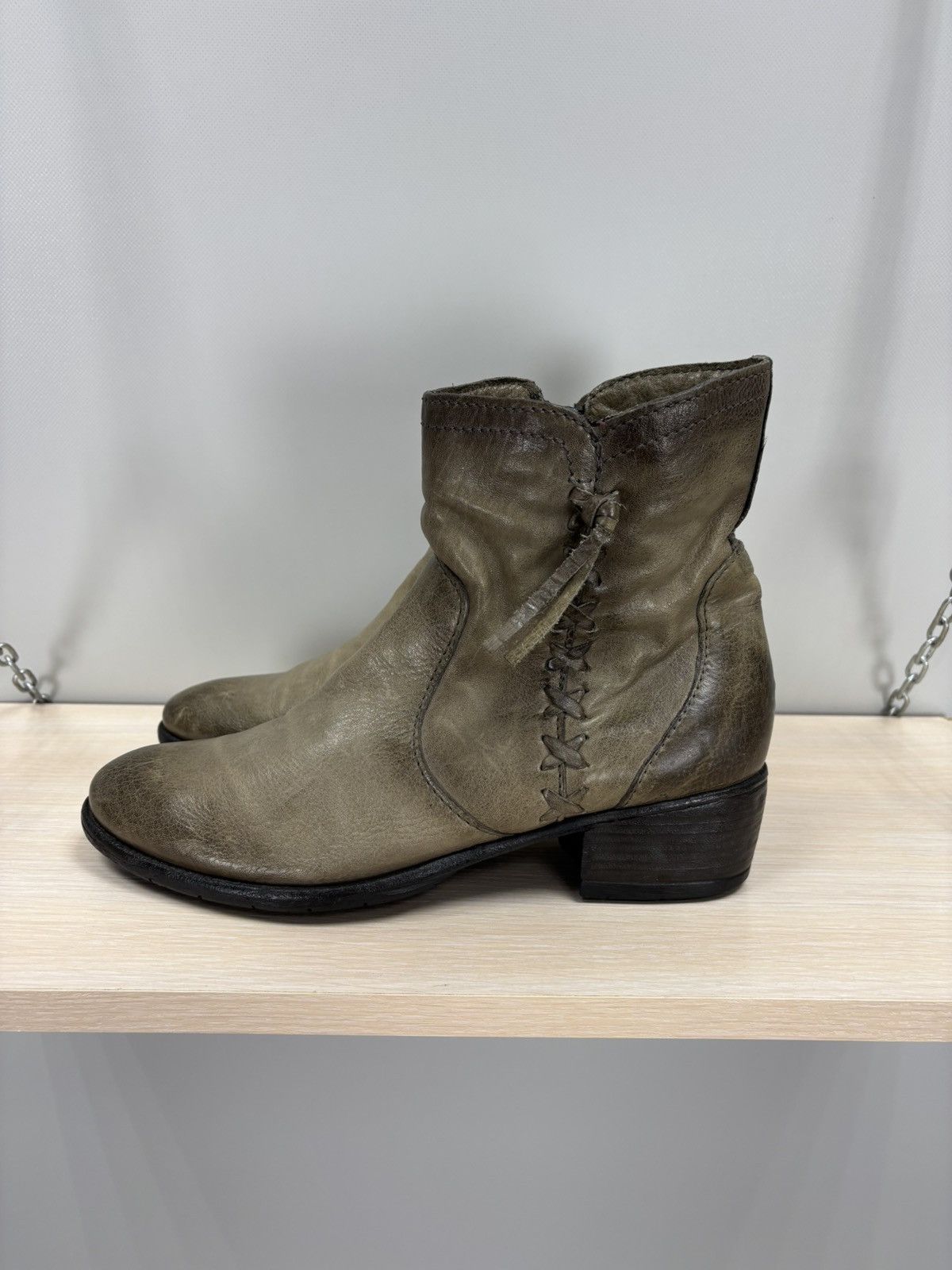A.S.98 Womens leather boots MJUS Size 40 Color Brown Size US 10 / IT 40 - 4 Thumbnail