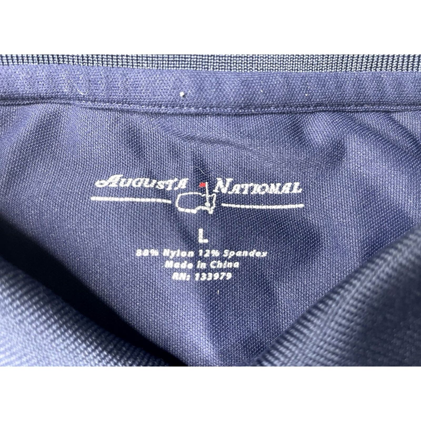 Vintage VINTAGE Augusta National Masters Polo Golf Shirt Navy Blue 90s Preppy Sports Travel Mens Large Size US L / EU 52-54 / 3 - 3 Thumbnail