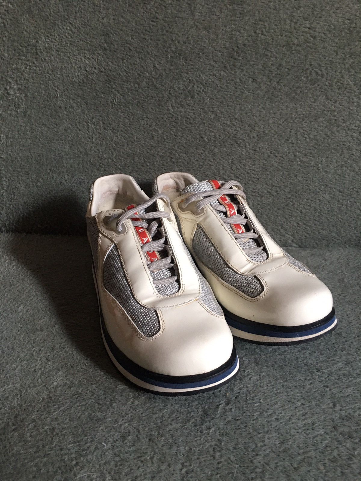Prada PRADA American Cup Double Sole Patent Leather Sneakers EU 38 Size US 8 / IT 38 - 3 Thumbnail