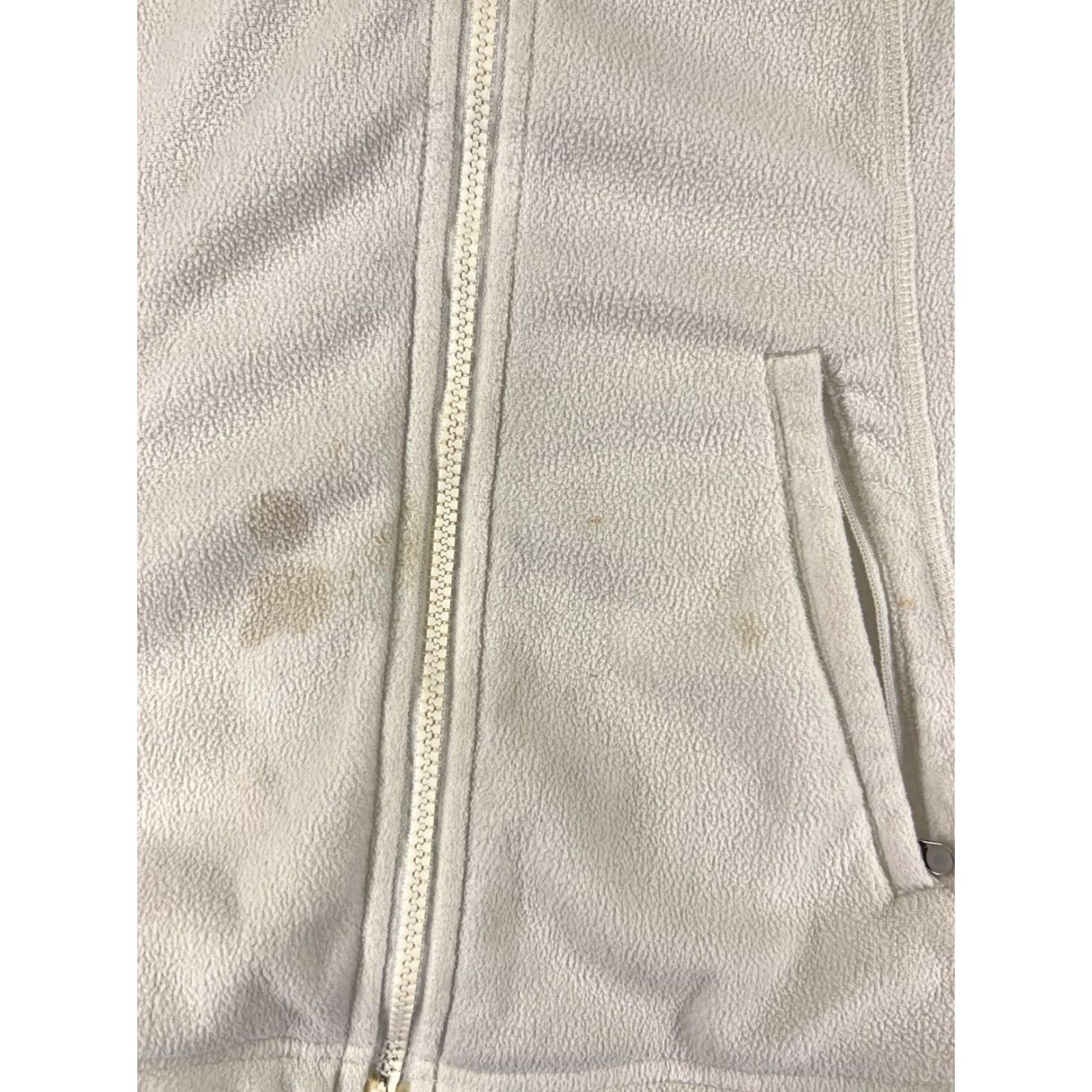 The North Face The North Face Sweater Womens Small White TKA 200 Polyester Fleece Mock Neck Size S / US 4 / IT 40 - 6 Thumbnail