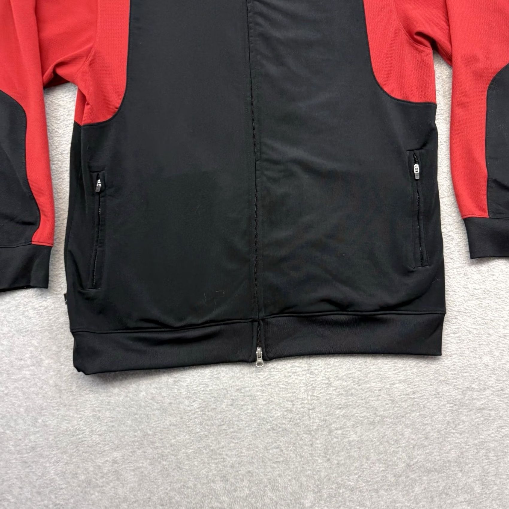 Jordan Brand Jordan Track Jacket Mens L Black Red Gray Zip Full Pockets 90s Retro Sports Nike Brand Regular Jacket Size US L / EU 52-54 / 3 - 2 Thumbnail