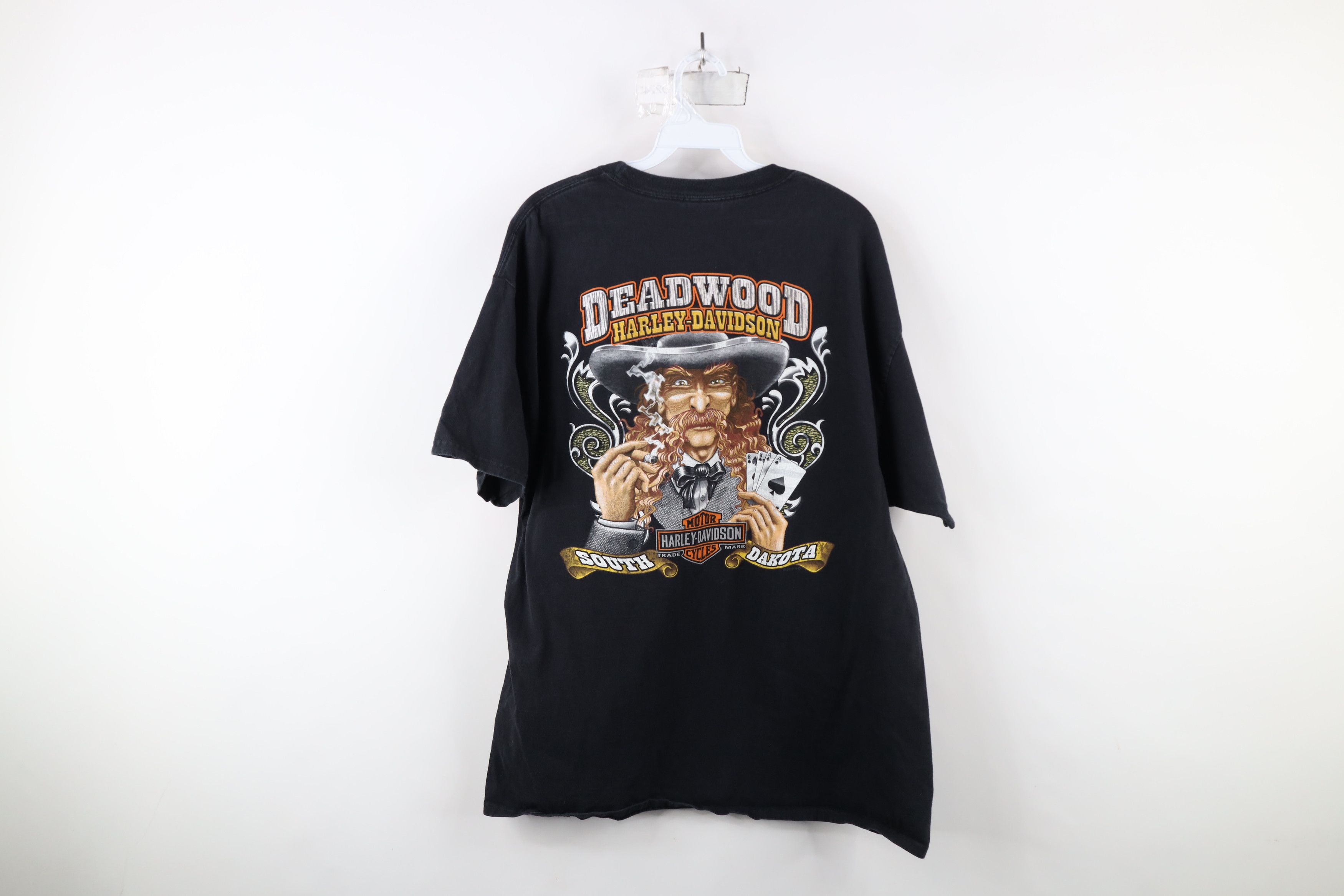 Harley Davidson × Vintage Vintage Y2K Harley Davidson Poker Western Pocket T-Shirt Size US XL / EU 56 / 4 - 13 Thumbnail