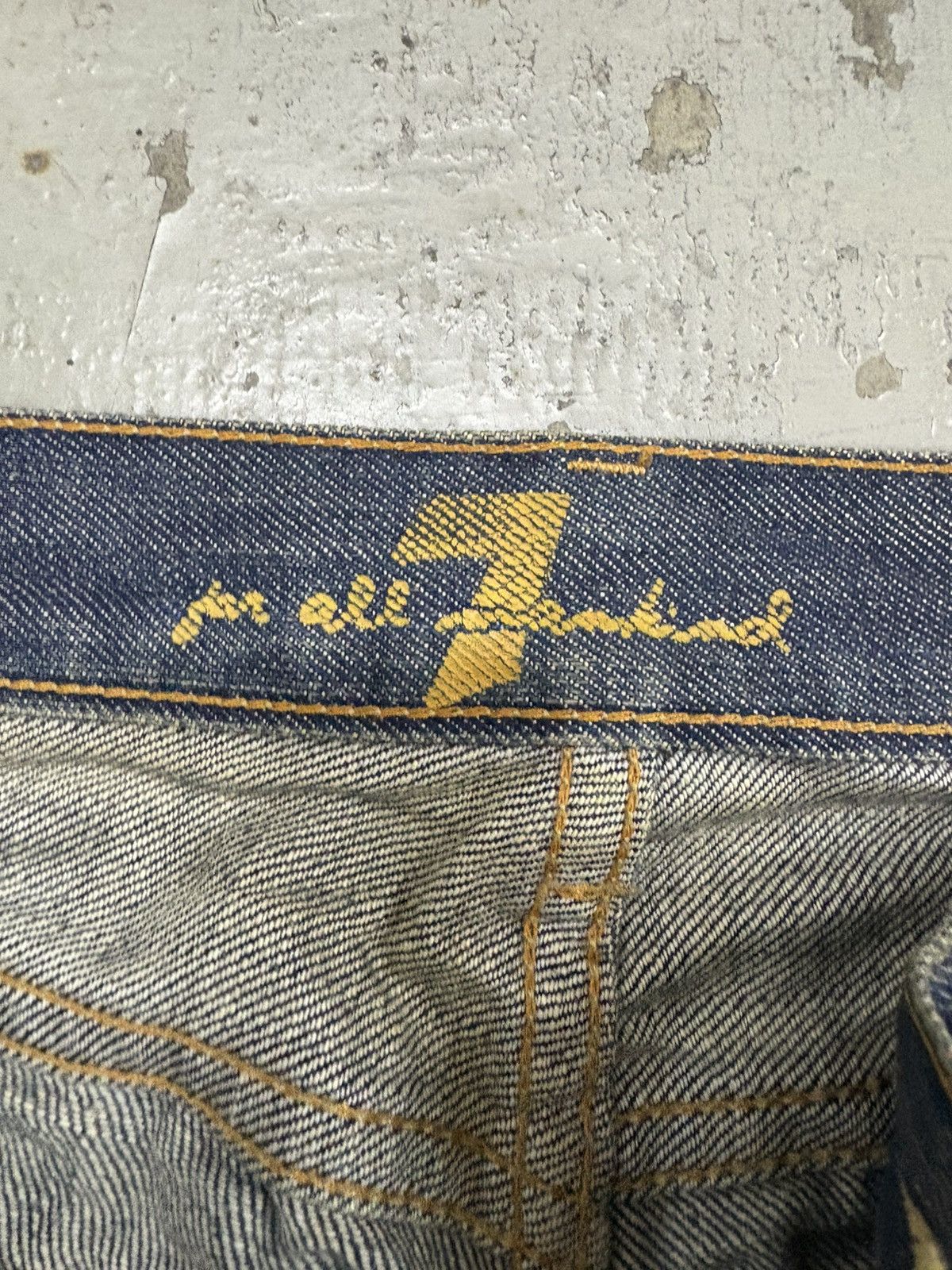 Tornado Mart Vintage Mudwash Flared Denim 7 For All ManKind Jerome Dahan Size US 30 / EU 46 - 12 Thumbnail