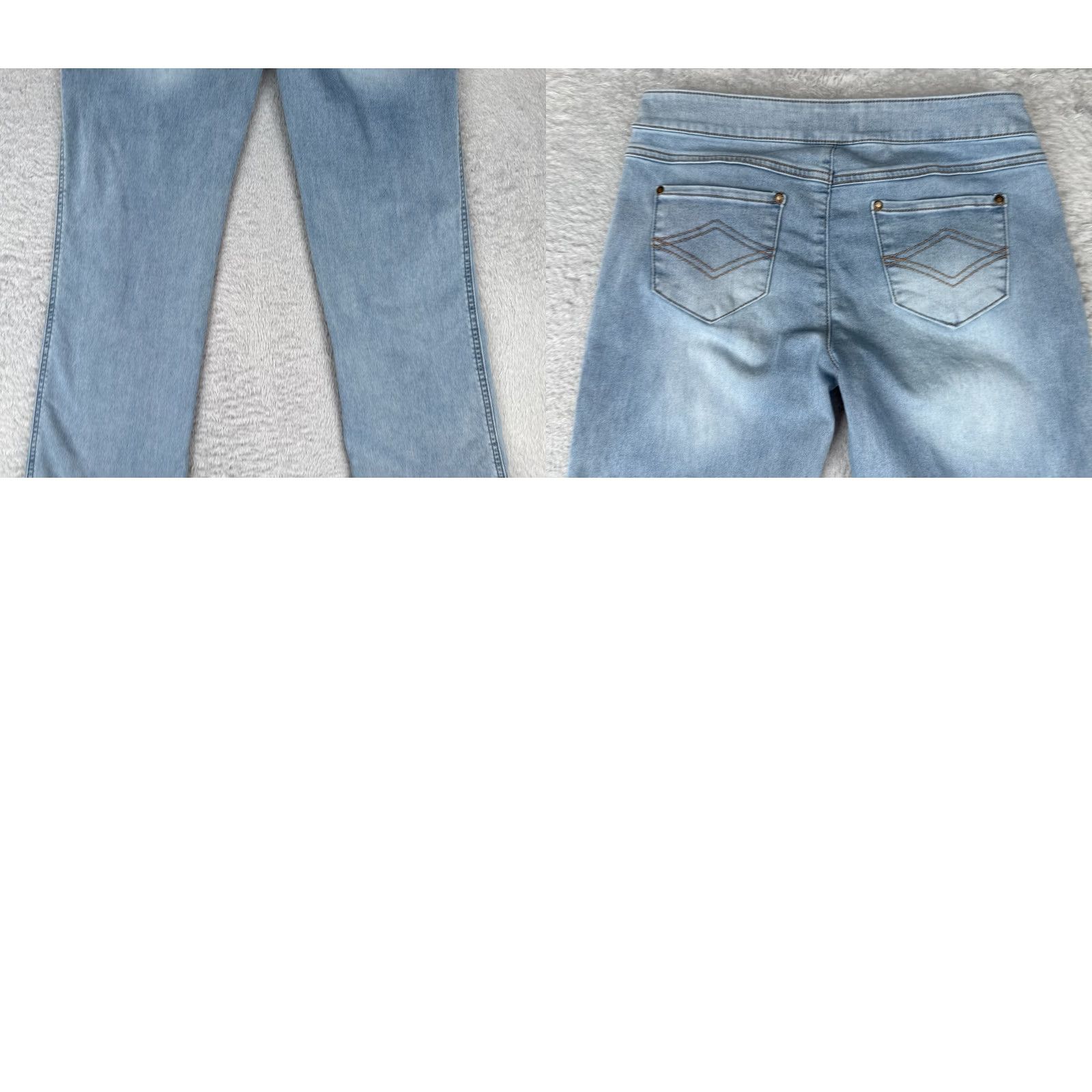 Vintage Panama Jeans Womens Jeans Blue Denim Pull On Low Rise Stretch 30x31 Regular 5-Pocket Design Bootcut Size 28" / US 6 / IT 42 - 10 Thumbnail