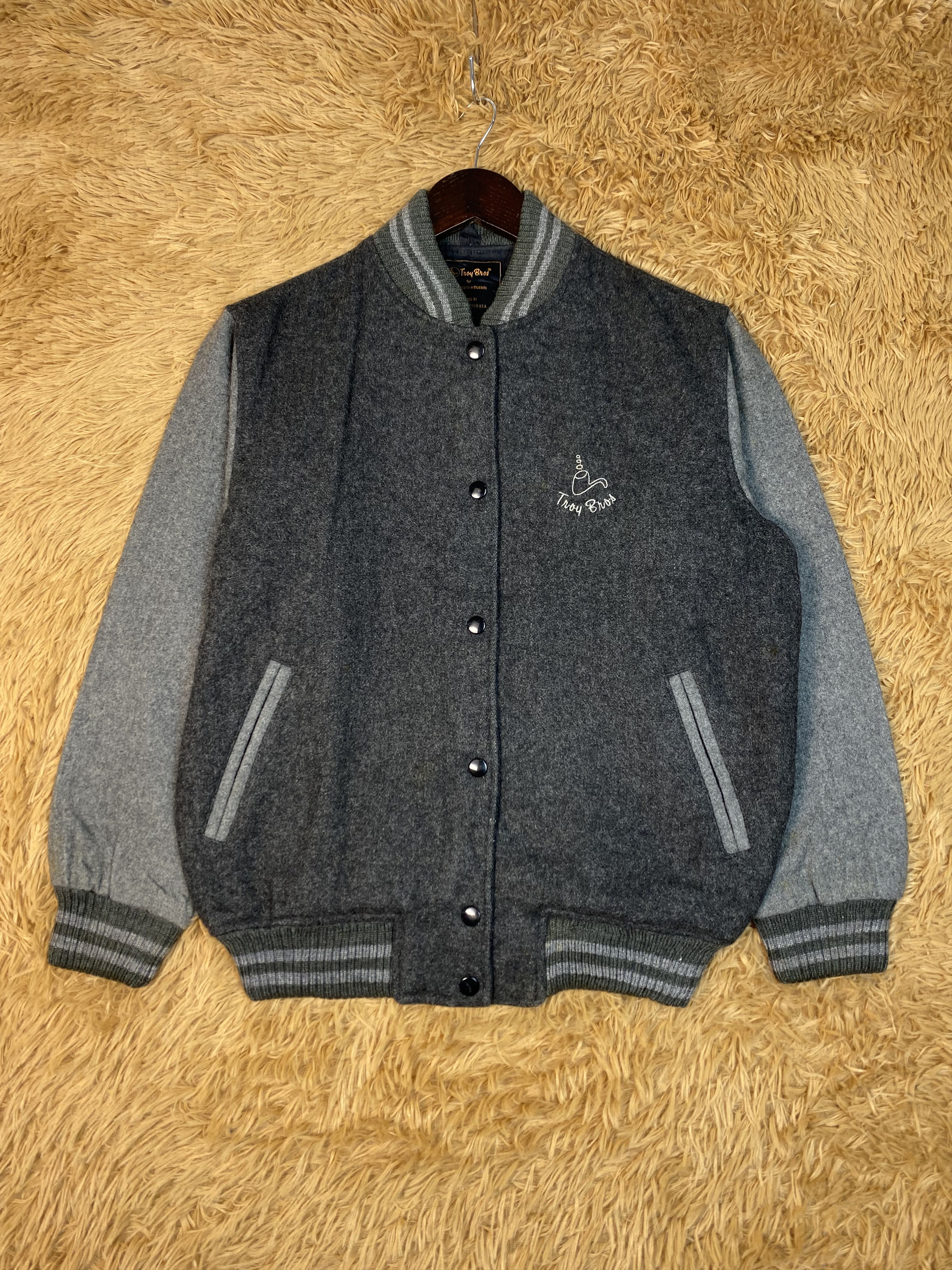 MLB Vintage Troy Bros Varsity Jacket DJ0350 Size US L / EU 52-54 / 3 - 1 Thumbnail