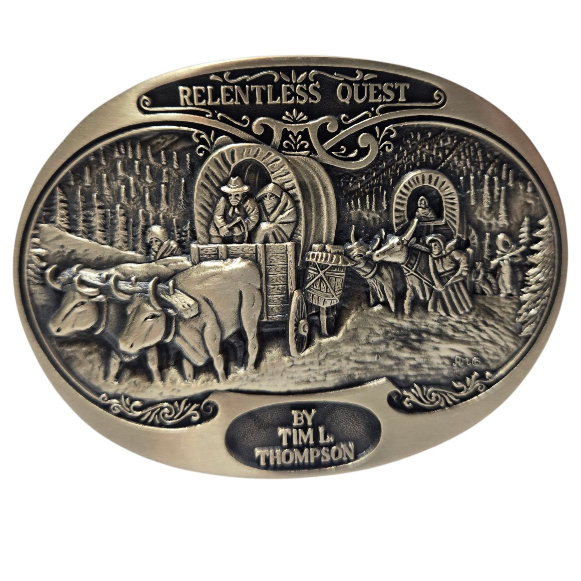 Other Relentless Quest Belt Buckle Tim Thompson Art Western Wear C Size ONE SIZE - 1 Thumbnail