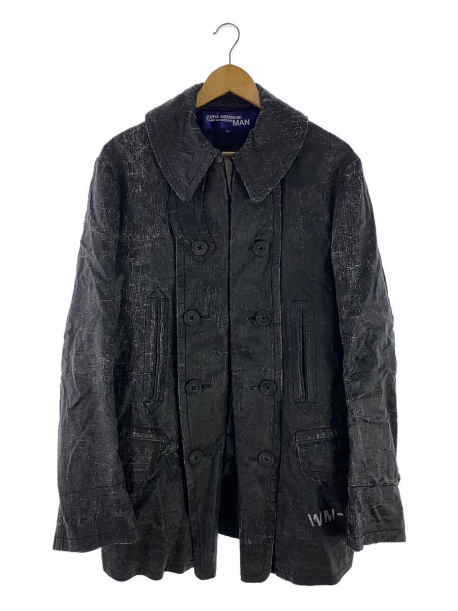 Junya Watanabe AD2003 Distressed Coated Peacoat Jacket Size US M / EU 48-50 / 2 - 1 Thumbnail