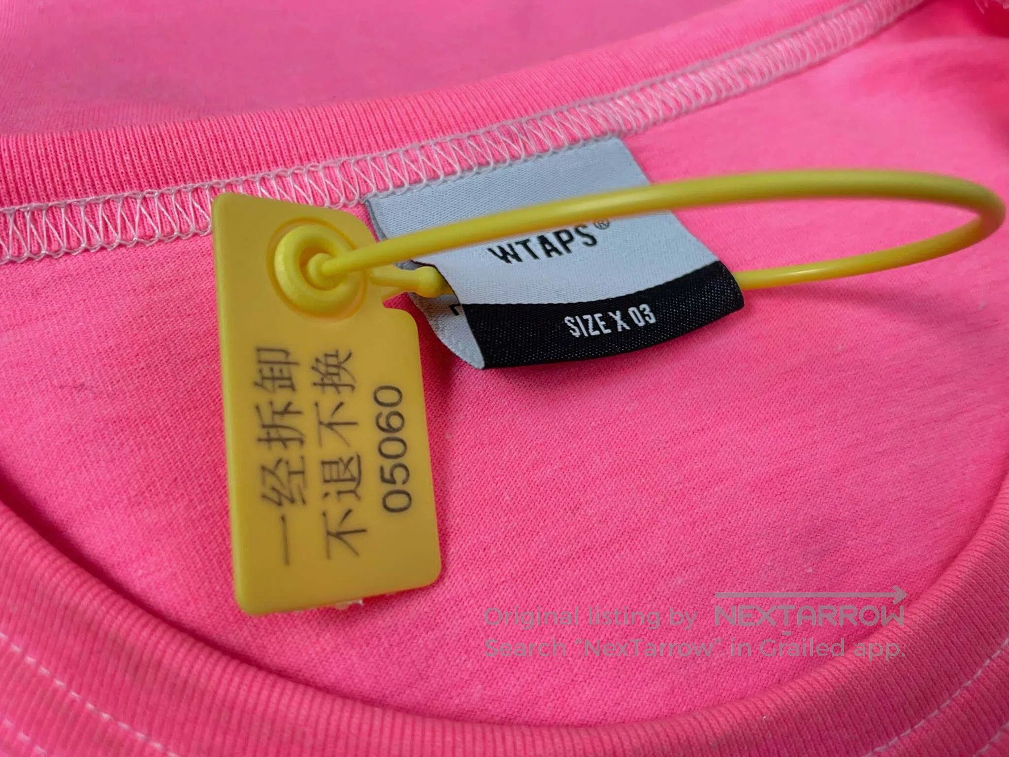Wtaps WTAPS Small Logo Pink Pocket Short Sleeve Size US L / EU 52-54 / 3 - 5 Thumbnail