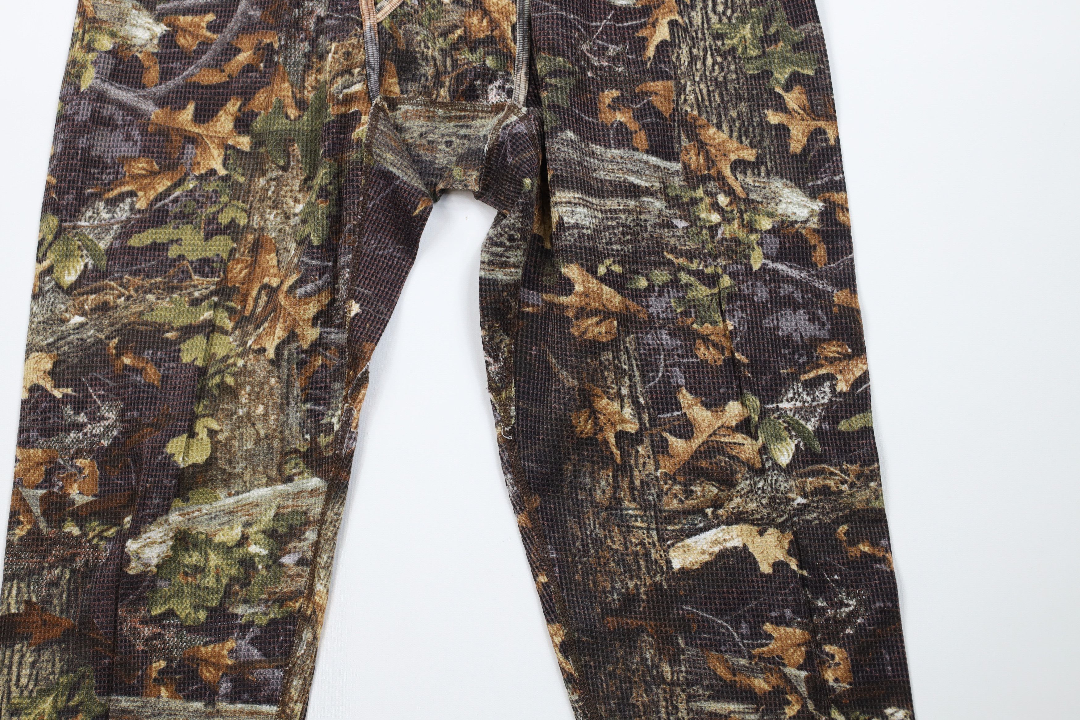 Vintage Vintage 90s Y2K Streetwear Camouflage Thermal Waffle Joggers Size US 38 / EU 54 - 3 Thumbnail