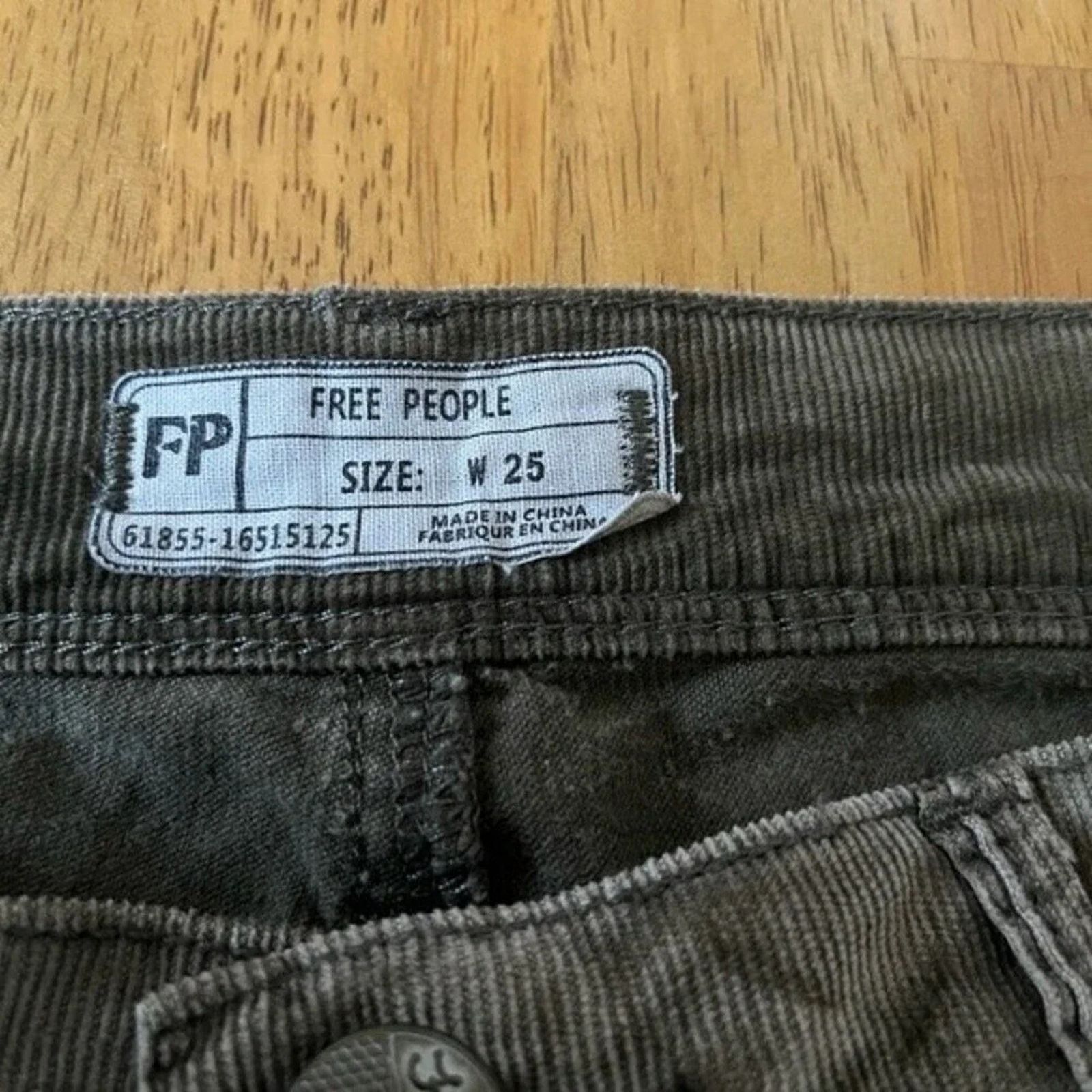 Free People Free People corduroy pants, size 25 Size 25" / US 0 / IT 36 - 3 Thumbnail