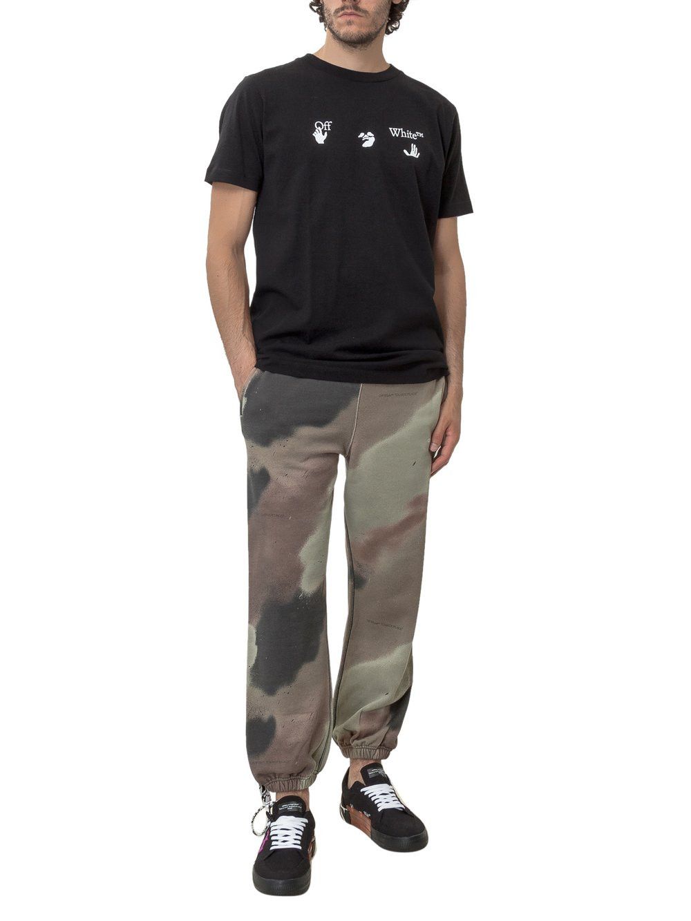 Off-White Black Swimming Man Big Logo T-Shirt Size XXS / US 00 / IT 34 - 4 Thumbnail