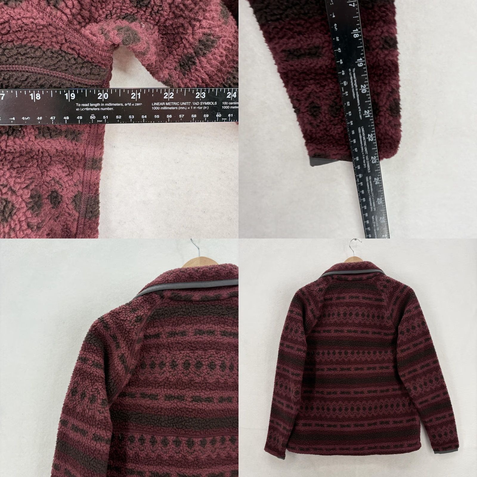 Carhartt Carhartt Fleece Jacket Womens Small Red Aztec Snap Pullover Relaxed Fit Shirt Size S / US 4 / IT 40 - 8 Thumbnail