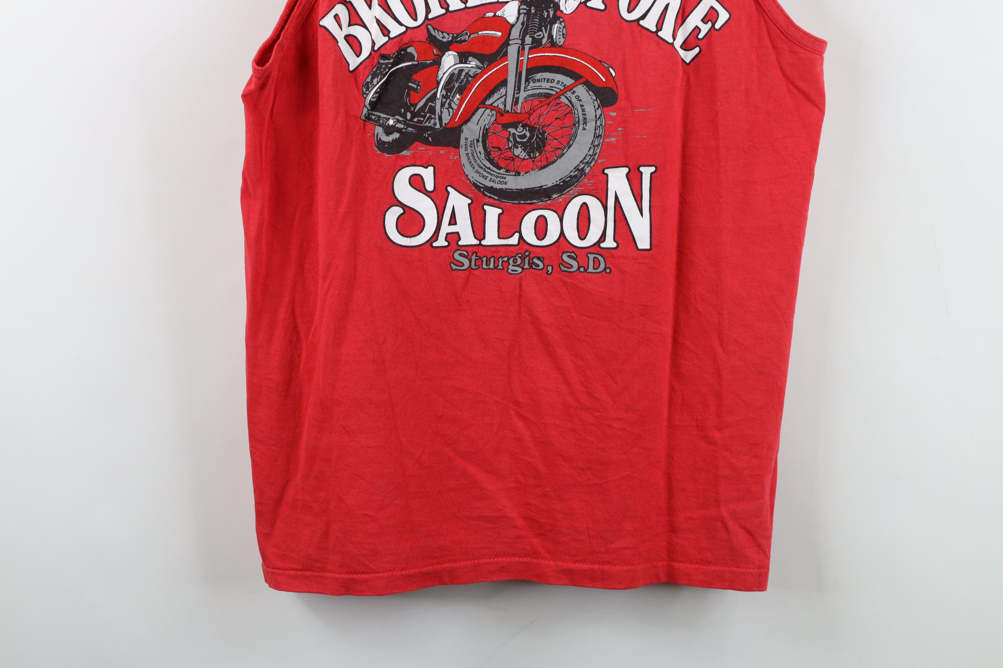 Vintage Vintage 90s Saloon Sturgis Motorcycle Tank Top T-Shirt USA Size US M / EU 48-50 / 2 - 3 Thumbnail
