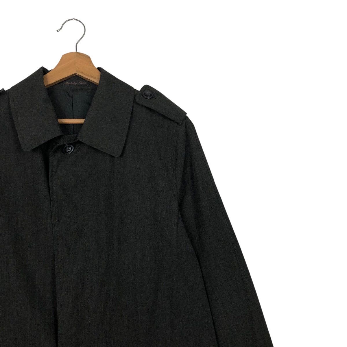 Japanese Brand 📌Vintage Long Jacket Rich Black Ships Japan Made Size US L / EU 52-54 / 3 - 8 Thumbnail