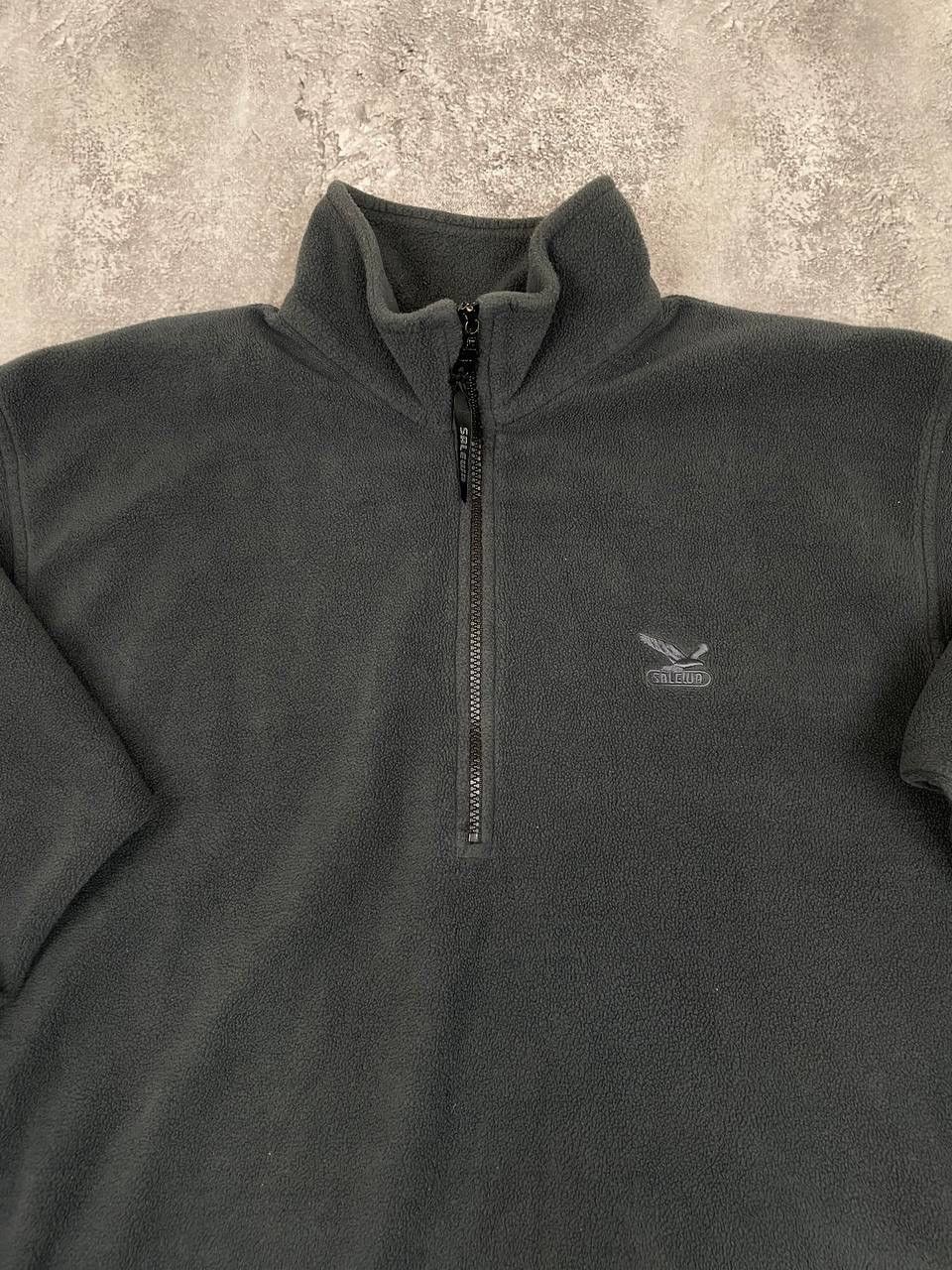 SALEWA Salewa Men Fleece Pullover Half Zip Regular Fit Dark Grey Size US XL / EU 56 / 4 - 2 Thumbnail