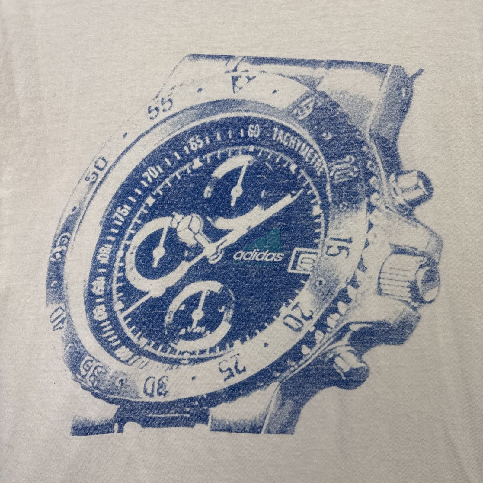 Adidas Vintage Adidas Shirt Mens XL White 90s Sports Watch Equipmen Size US XL / EU 56 / 4 - 2 Thumbnail