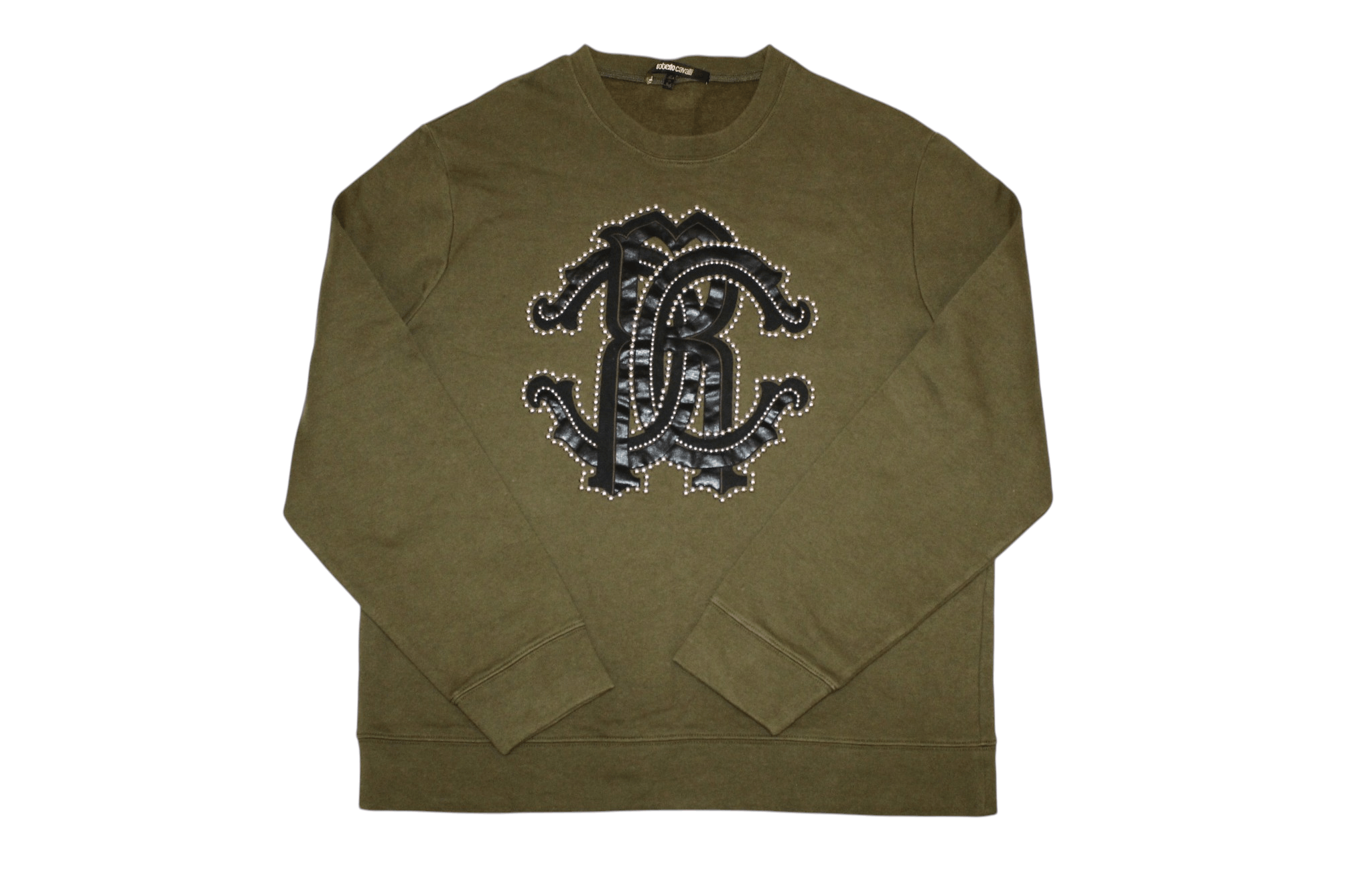 Roberto Cavalli Roberto Cavalli Big Logo Application Trim Sweatshirt Size US L / EU 52-54 / 3 - 7 Thumbnail