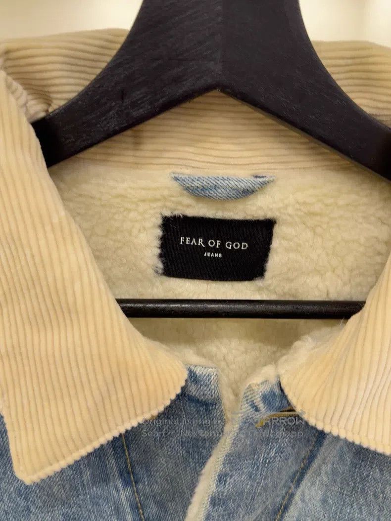 Fear of God Fear of God Lamb fleece denim jacket Size US M / EU 48-50 / 2 - 2 Thumbnail