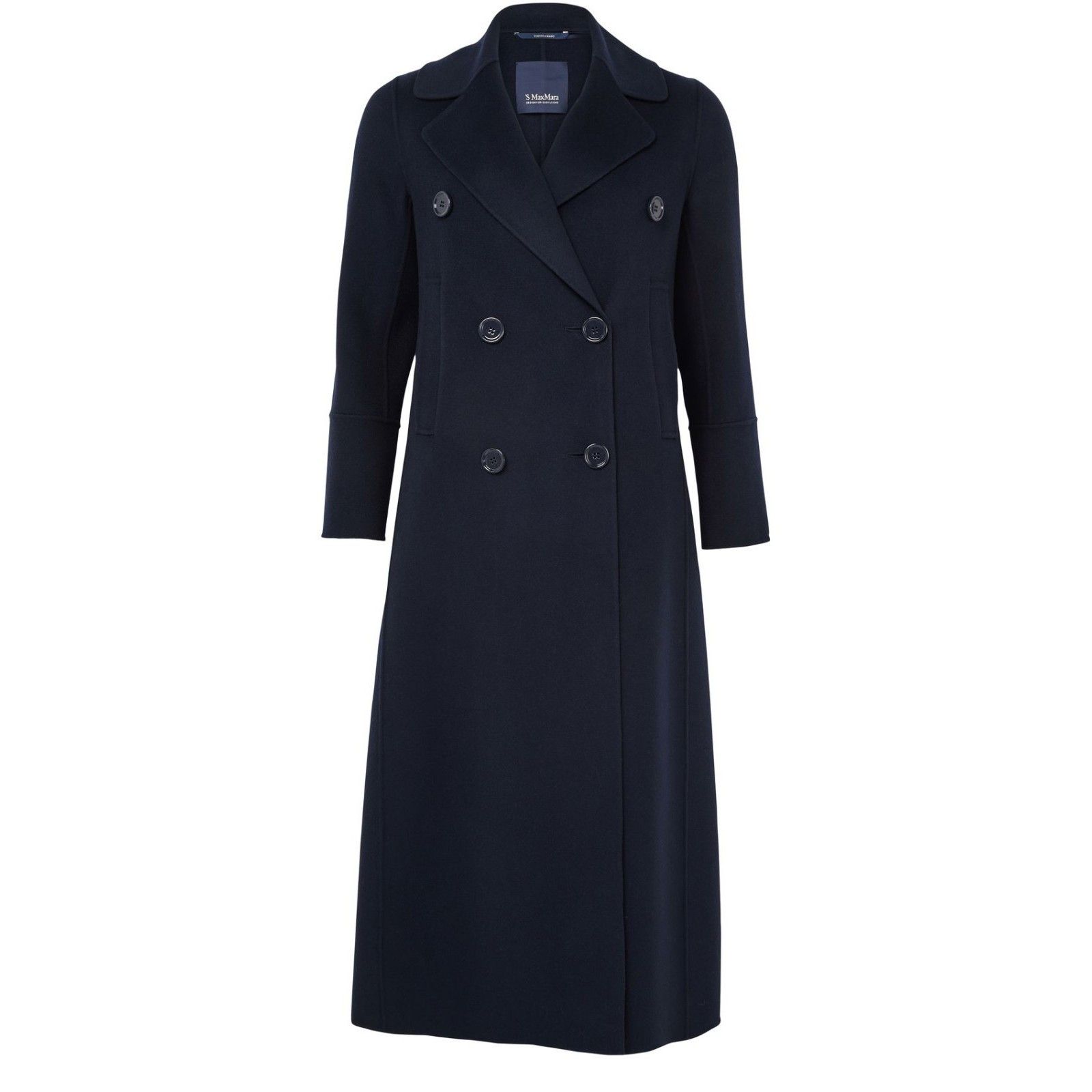 Max Mara S MAX MARA BLU NOTTE Wool Coat New & Authentic (Women's size Size XS / US 0-2 / IT 36-38 - 1 Thumbnail