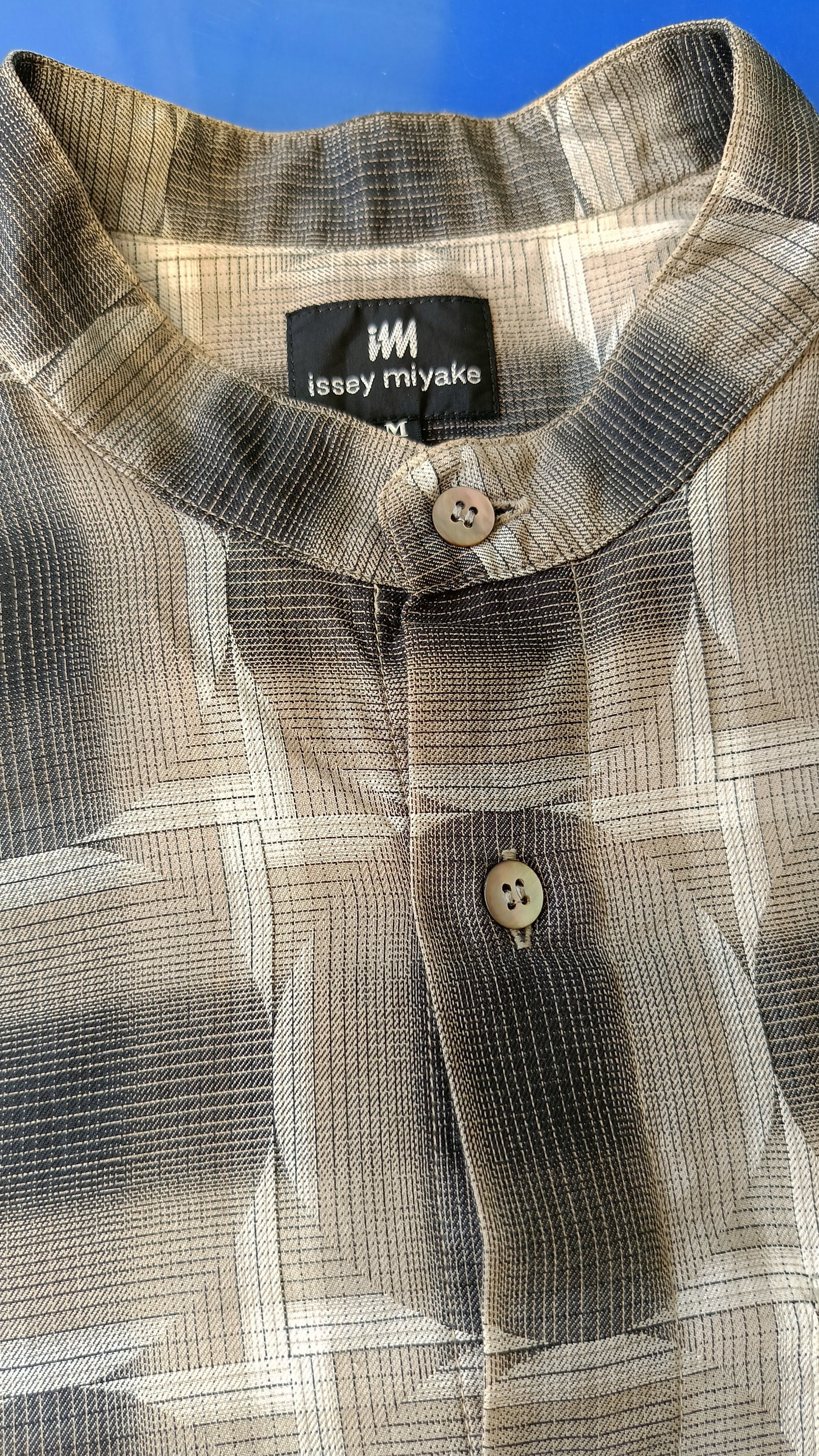 Issey Miyake Issey Miyake IM studio Japan geometric mandarin shirt VTG Size US M / EU 48-50 / 2 - 13 Thumbnail