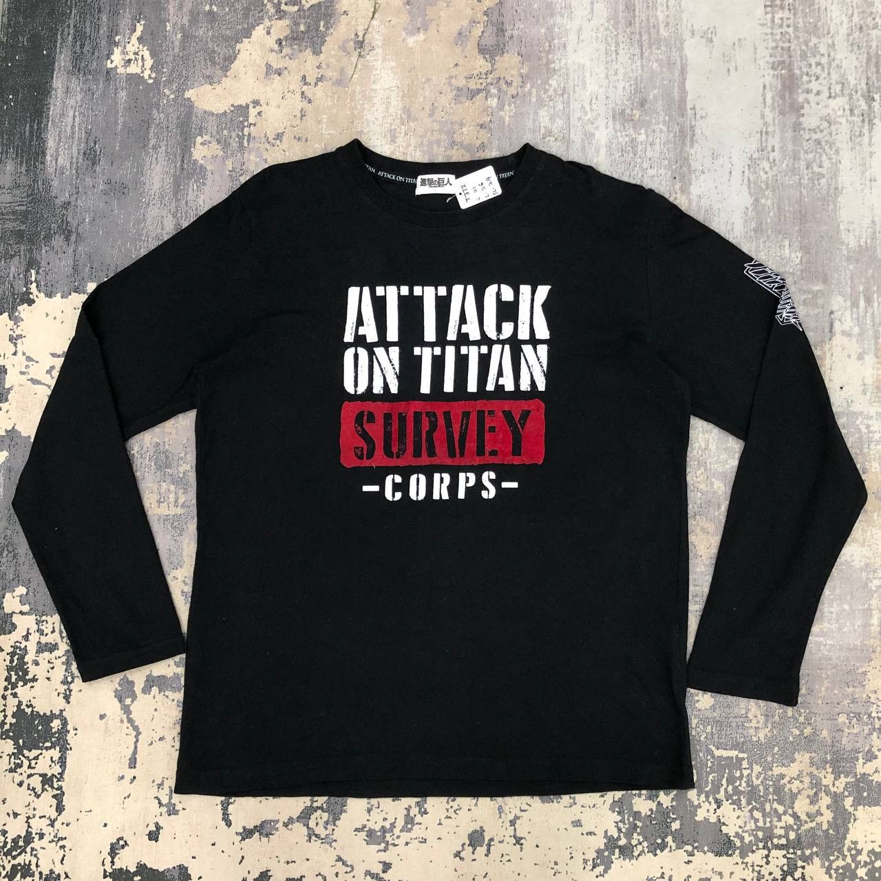 Anime × Japanese Brand T372 ATTACK ON TITAN SURVE CORPS ANIME TEE Size US L / EU 52-54 / 3 - 1 Thumbnail