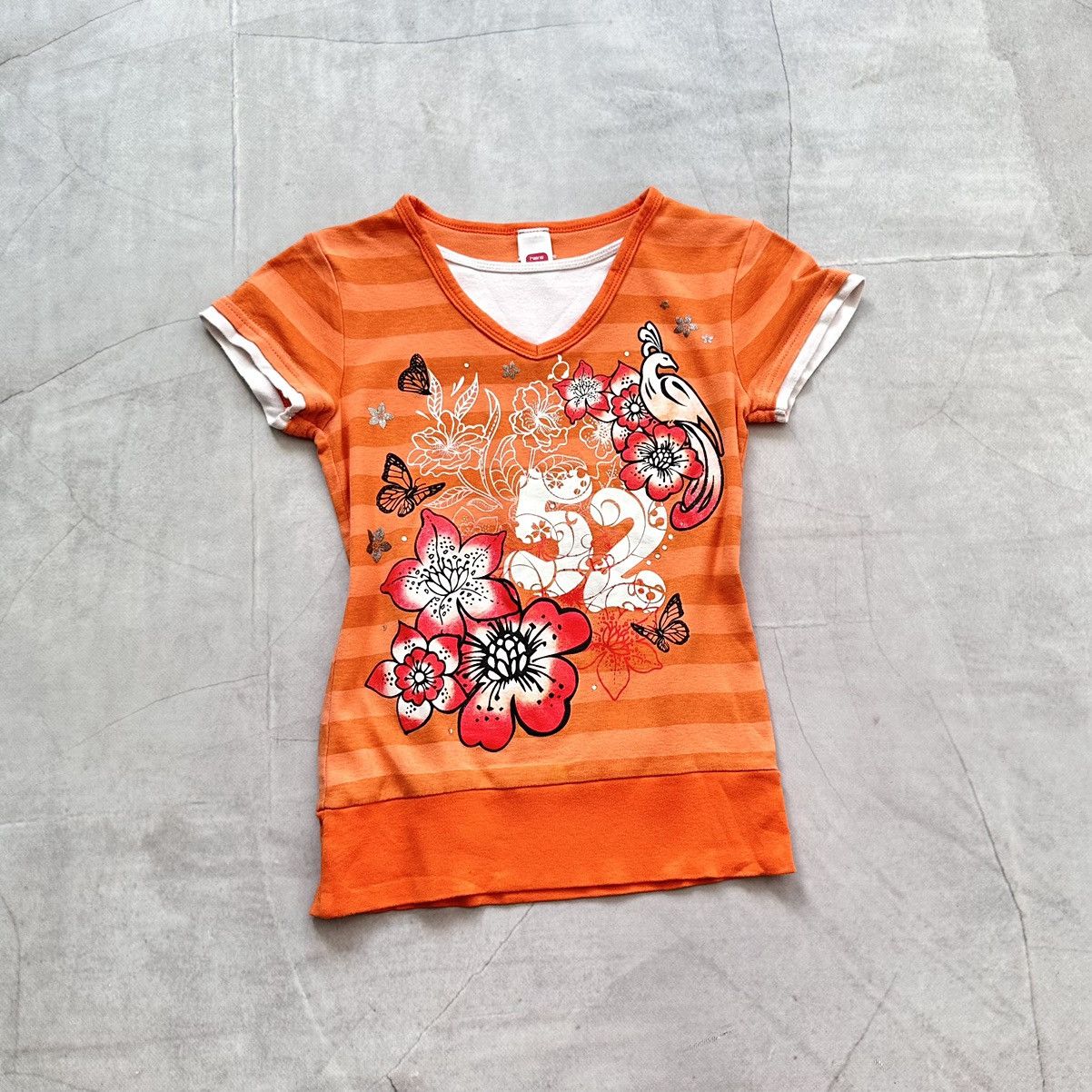 Hysteric Glamour Cute Floral Hysteric Glamour Style T Shirt Ed Hardy Vibe Size S / US 4 / IT 40 - 1 Thumbnail