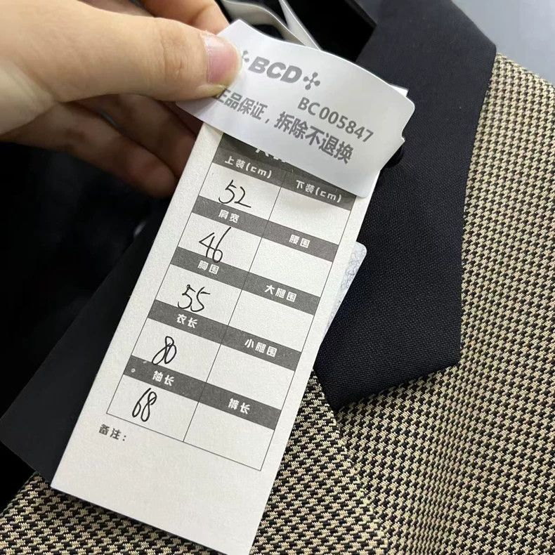 Givenchy Givenchy Size52 Houndstooth Check Single-Breasted Suit Jack Size US M / EU 48-50 / 2 - 5 Thumbnail