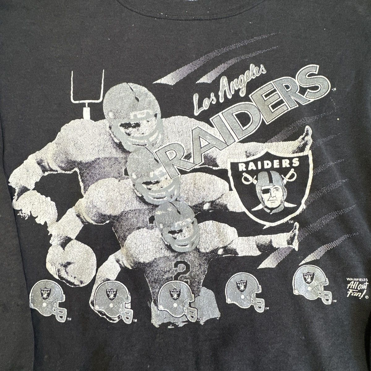 Vintage Vintage 90s Los Angeles Raiders Crewneck Sweatshirt Size US M / EU 48-50 / 2 - 2 Thumbnail