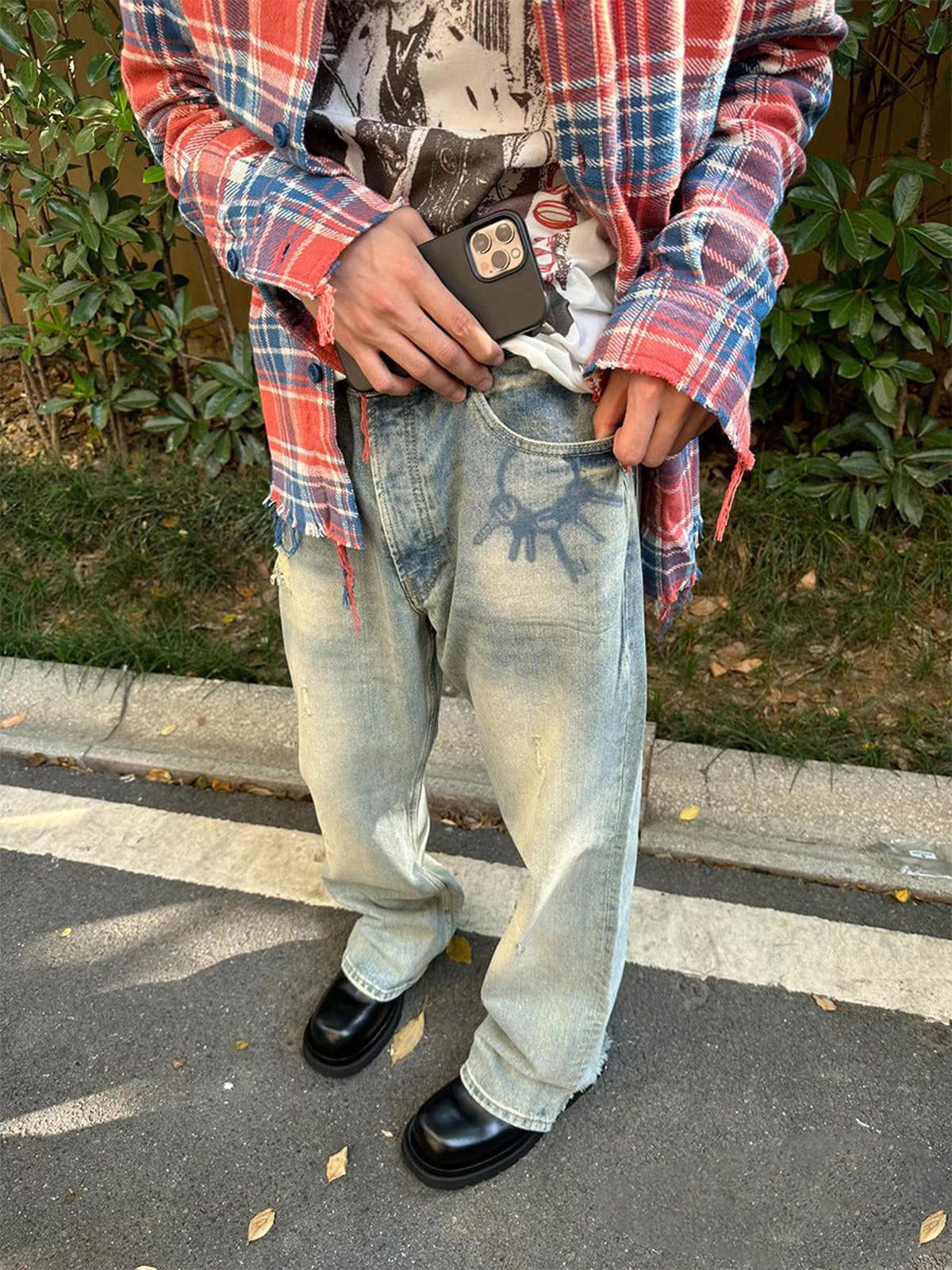 Vintage Plaid Flannel Shirt, Casual Button-Up Shirt Size US M / EU 48-50 / 2 - 6 Thumbnail