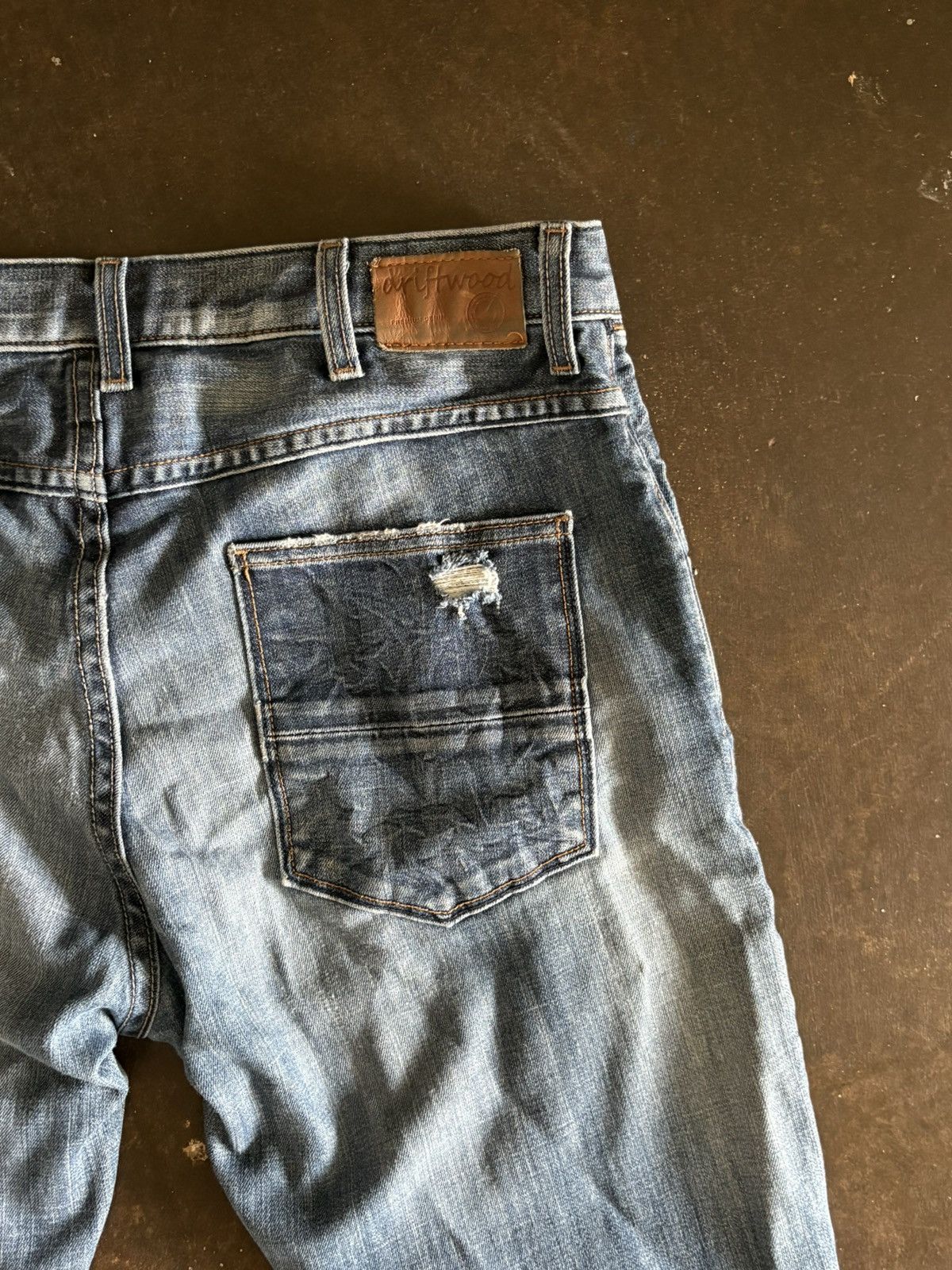 Other * Distressed Vintage Wash Denim – Slim Straight Fit Size US 33 - 2 Thumbnail